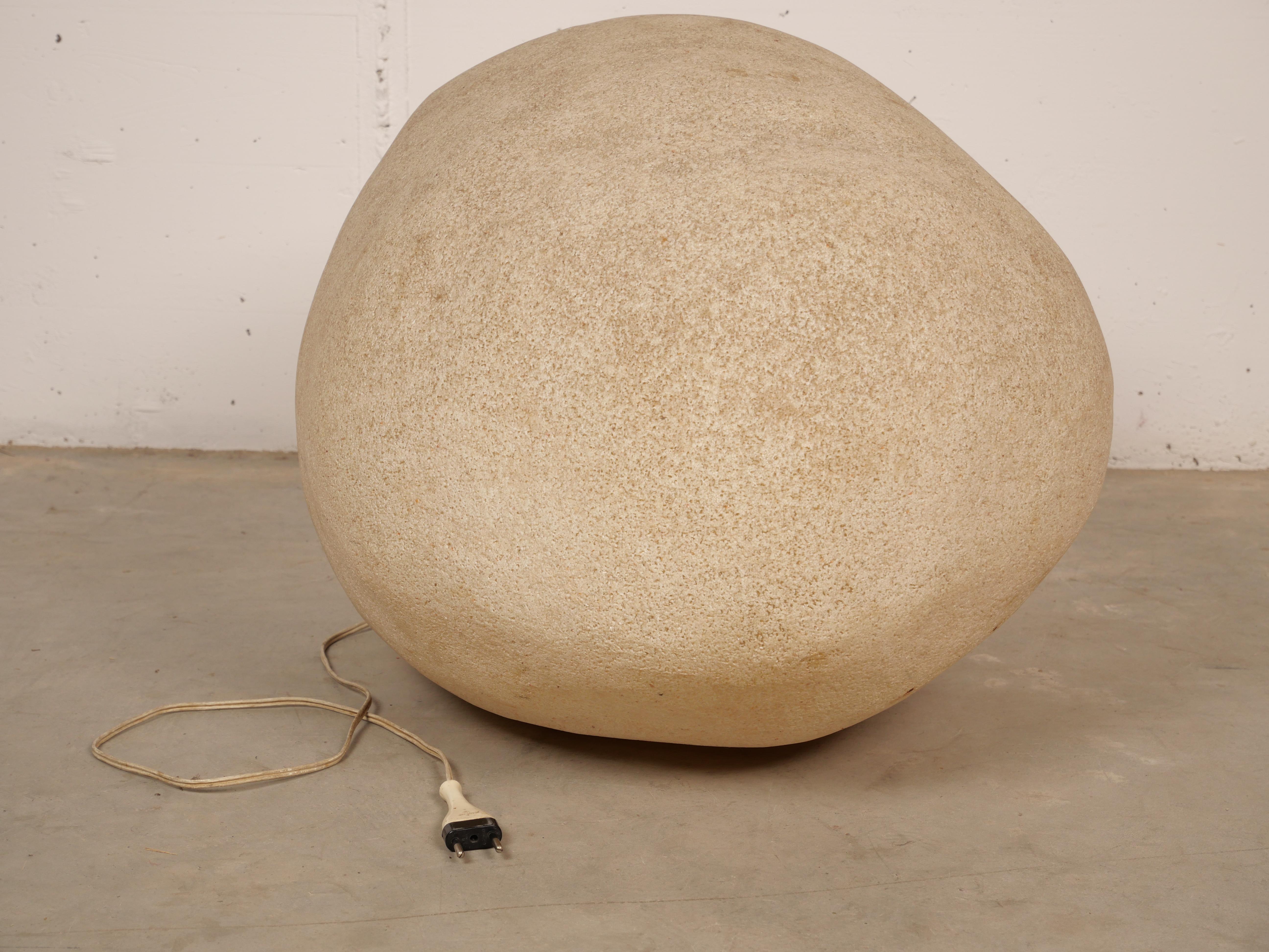 Mid-20th Century Rare Oversized Rock Lamp 