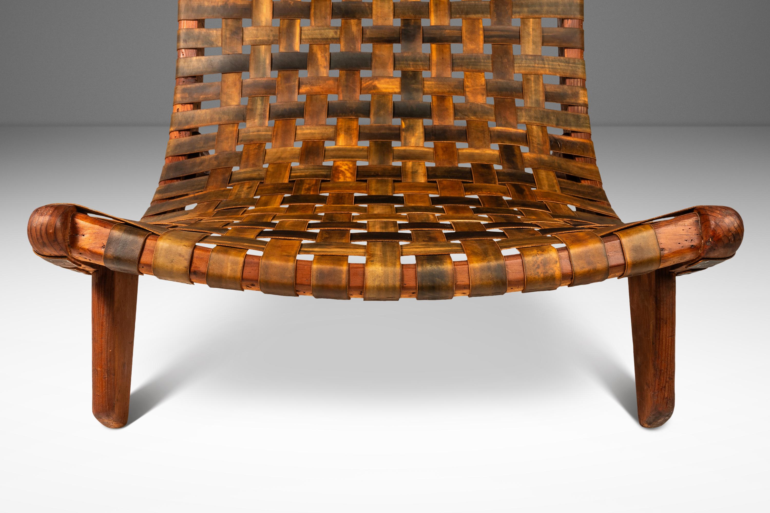 Rare chaise Scoop surdimensionnée d'après José Zanine Caldas, Mòveis Artísticos Z, années 1950 en vente 5