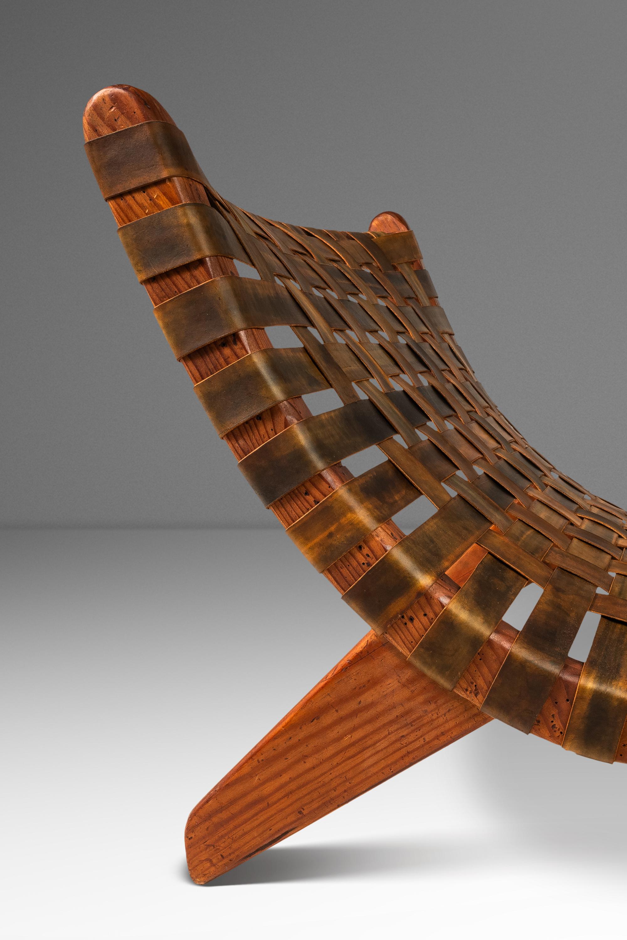 Rare chaise Scoop surdimensionnée d'après José Zanine Caldas, Mòveis Artísticos Z, années 1950 en vente 6