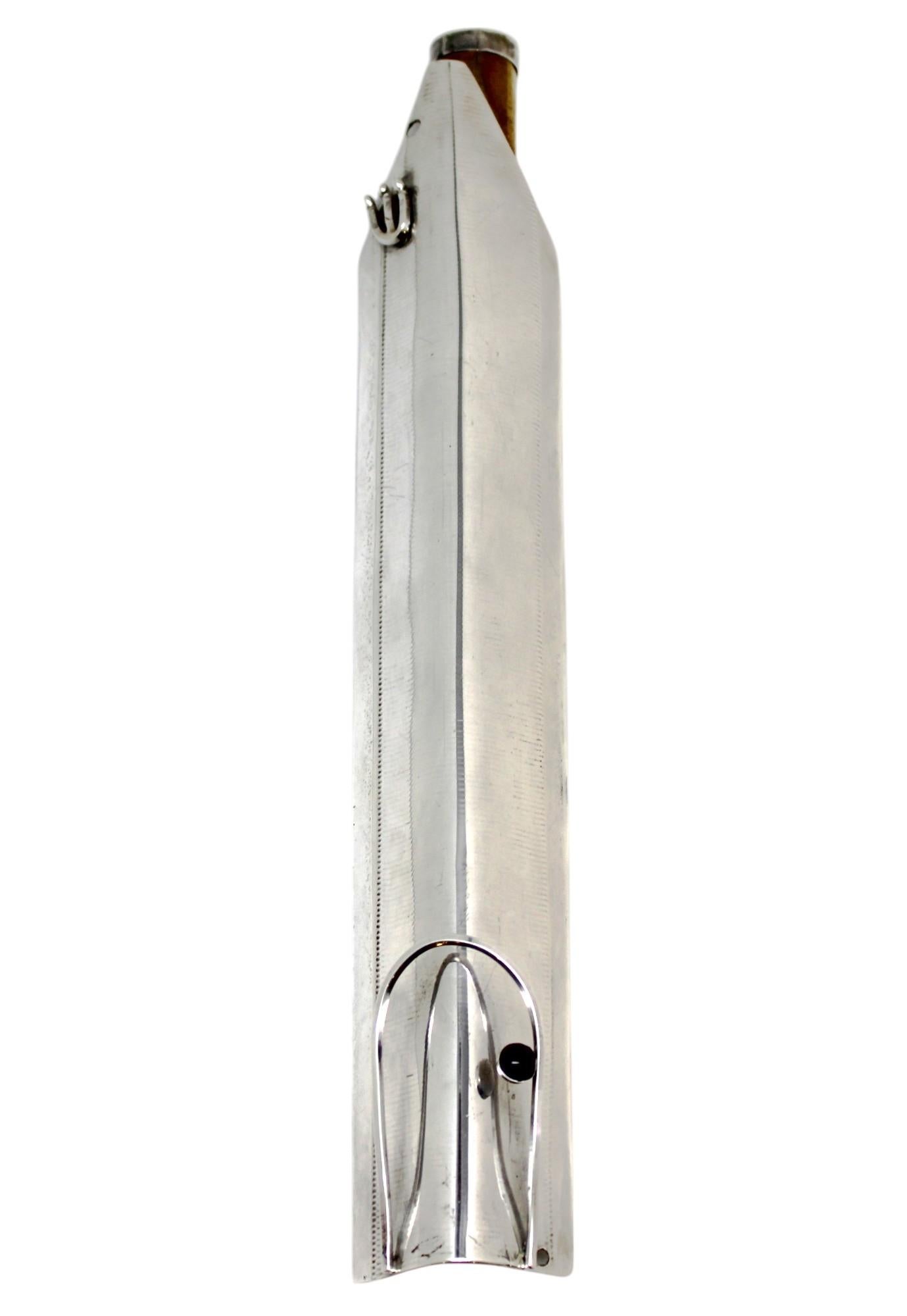 XX secolo Rara Mezuzah oversize in argento e ottone di Pica e Joan Adria Kahn (1994) in vendita