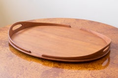 Rare oversized tray by Jens Harald Quistgaard, solid teak 1950s, Dansk designs