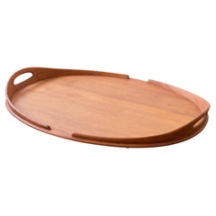 Rare oversized tray by Jens Harald Quistgaard, solid teak 1950s, Dansk designs