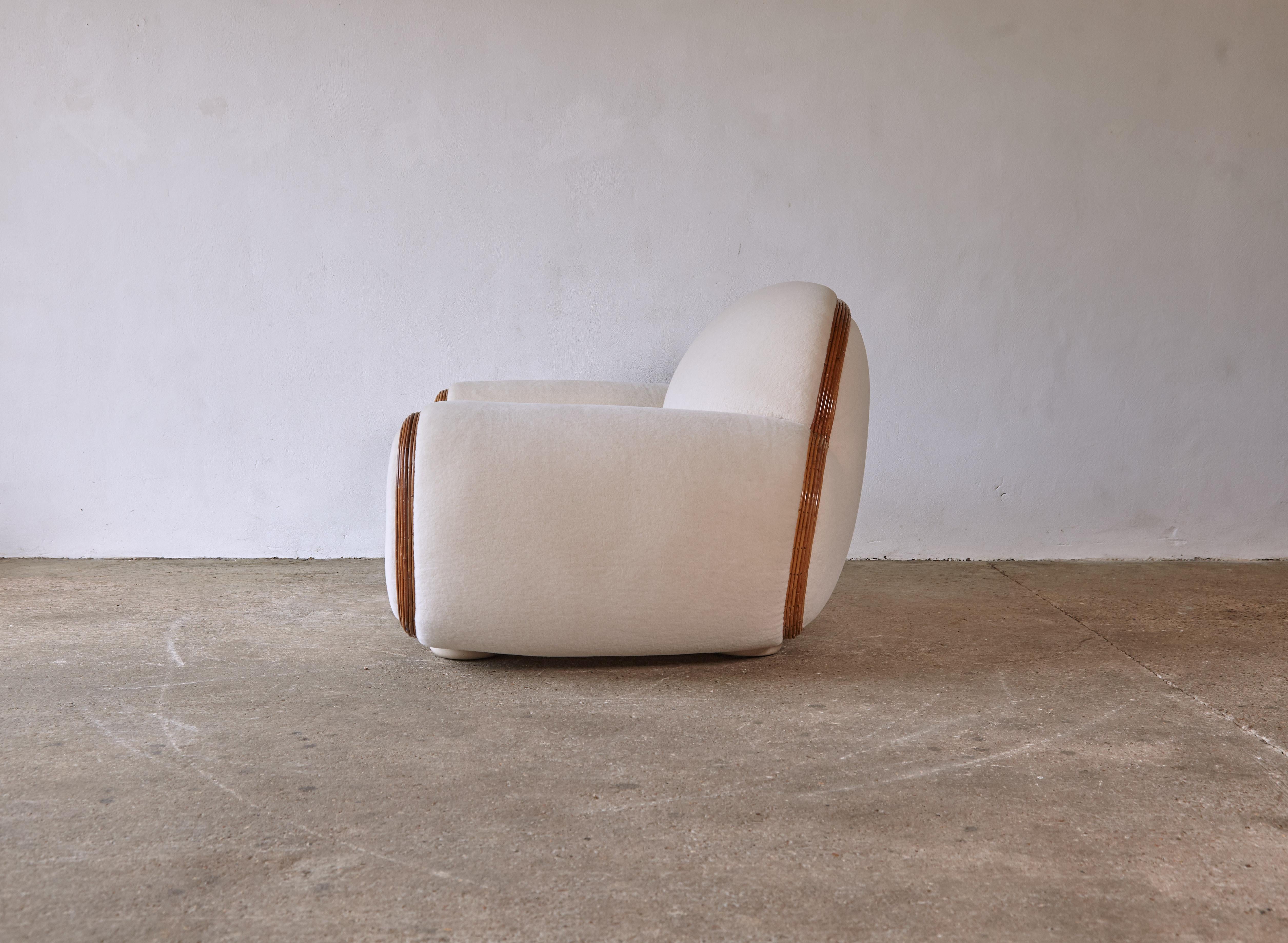 Rare Oversized Vivai Del Sud Armchair / Loveseat, Italy, 1970s For Sale 1