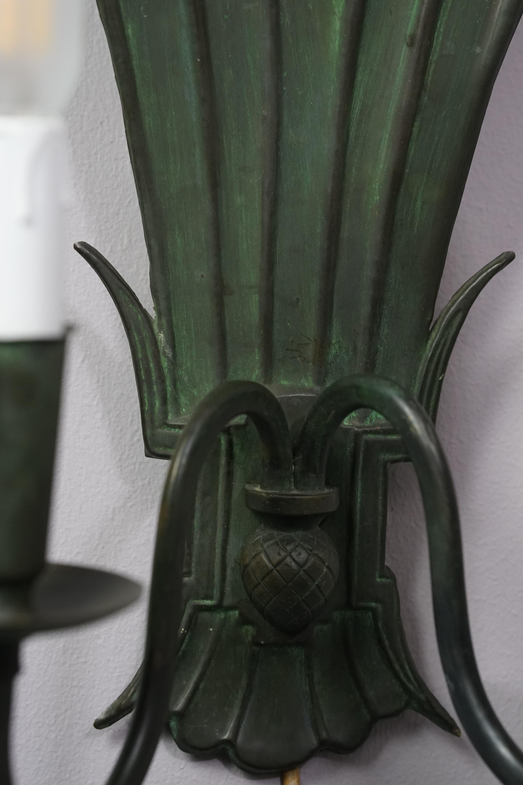 Rare Paavo Tynell Art Deco Wall Sconce Model 7004 for Taito Oy, 1920s/1930s In Good Condition For Sale In Helsinki, FI