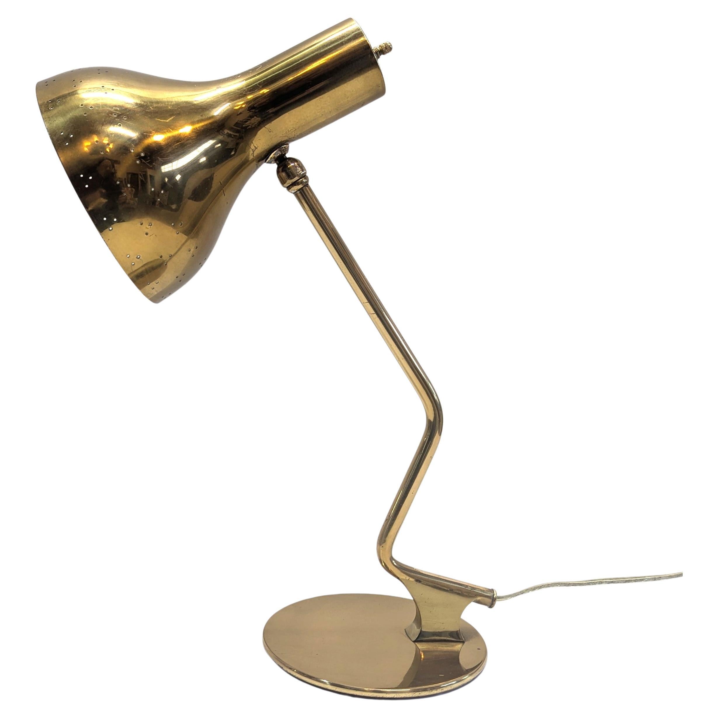Rare Paavo Tynell Brass Desk Lamp For Sale