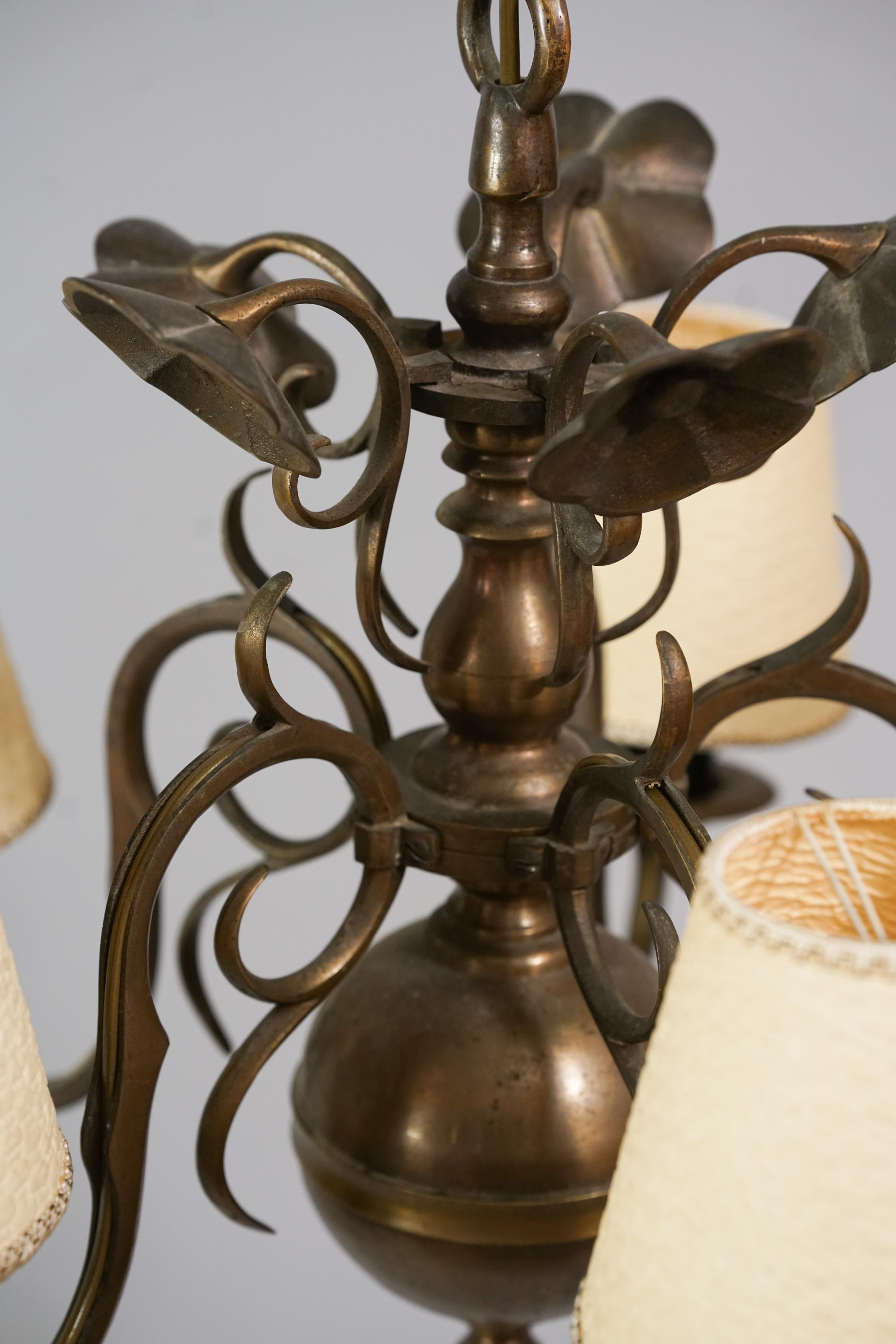 Raro candelabro de latón Paavo Tynell Modelo 50488 para Taito Oy de los años 1920/1930 Finlandés en venta