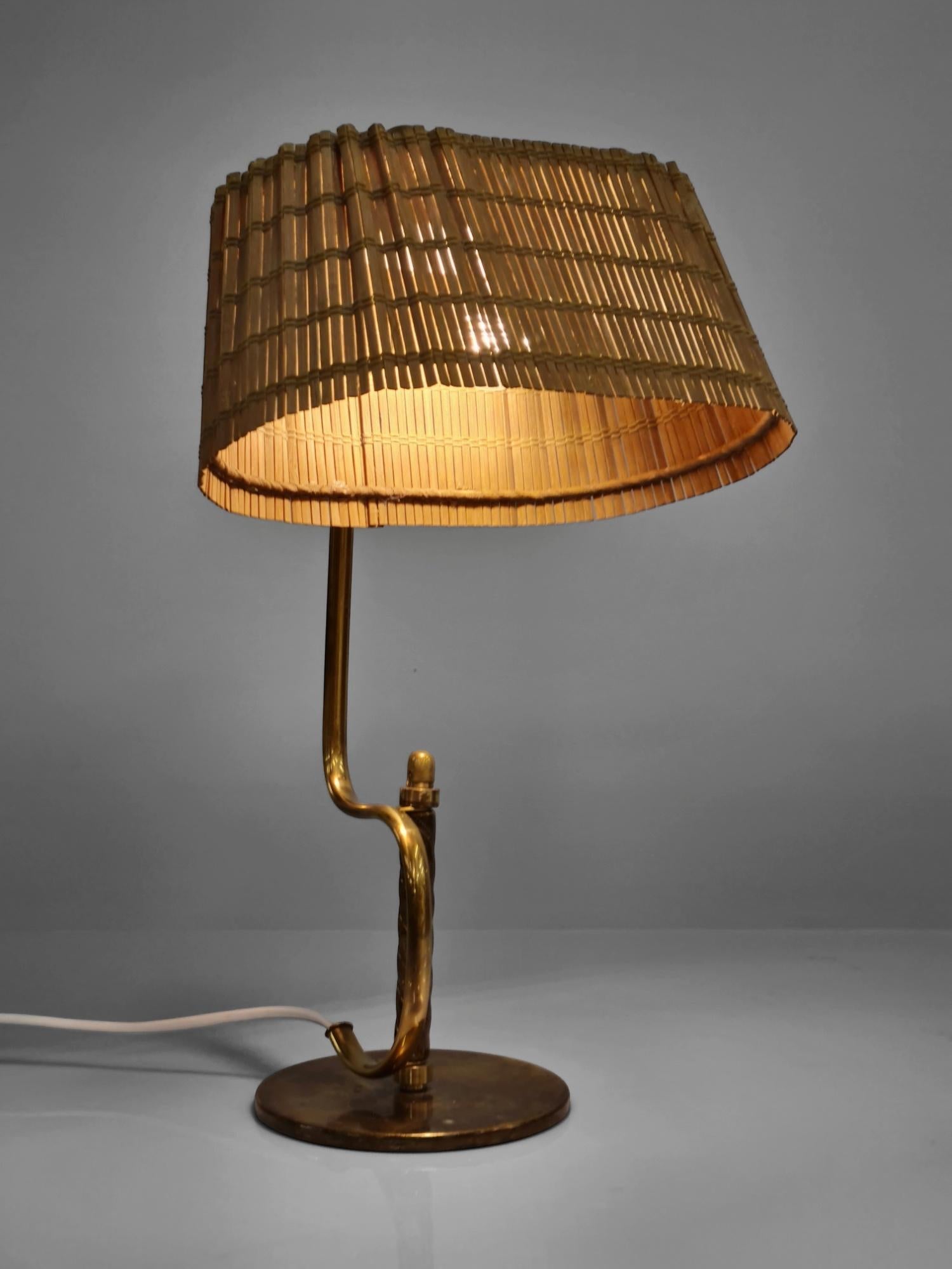 Rare lampe de bureau « S » de Paavo Tynell, modèle 9202, Taito, années 1940 en vente 1