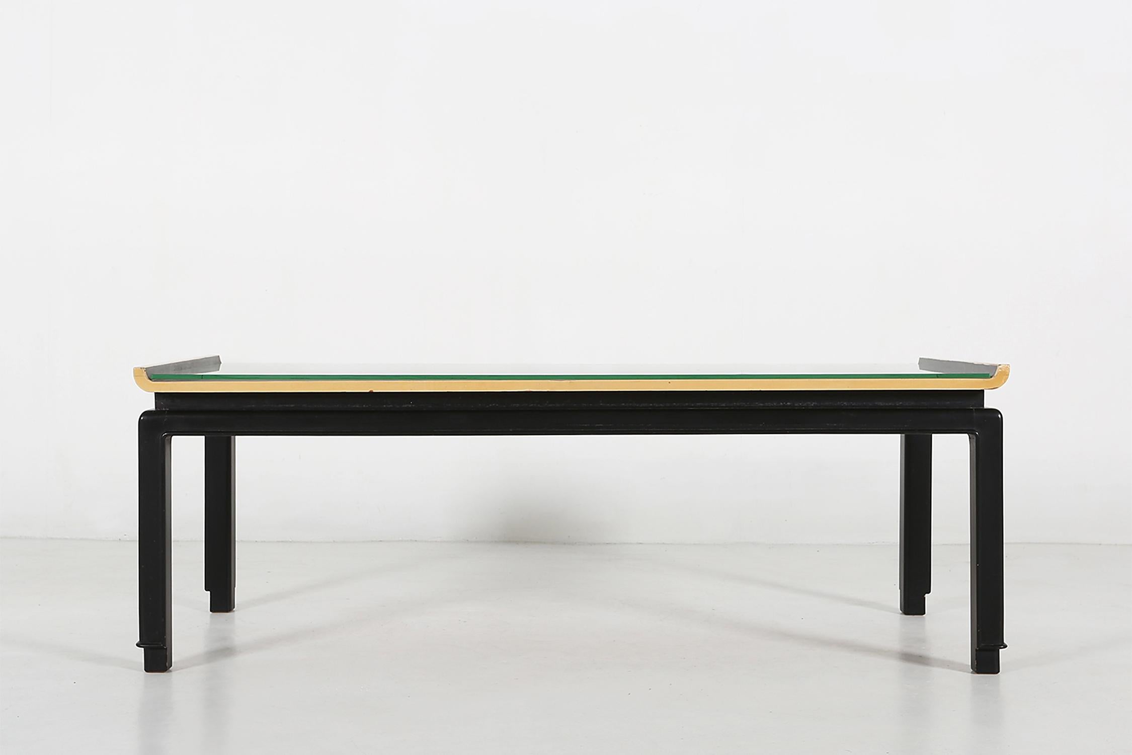 Mid-Century Modern Rare painted coffee table by De Coene Frères, Belgium 1950s For Sale