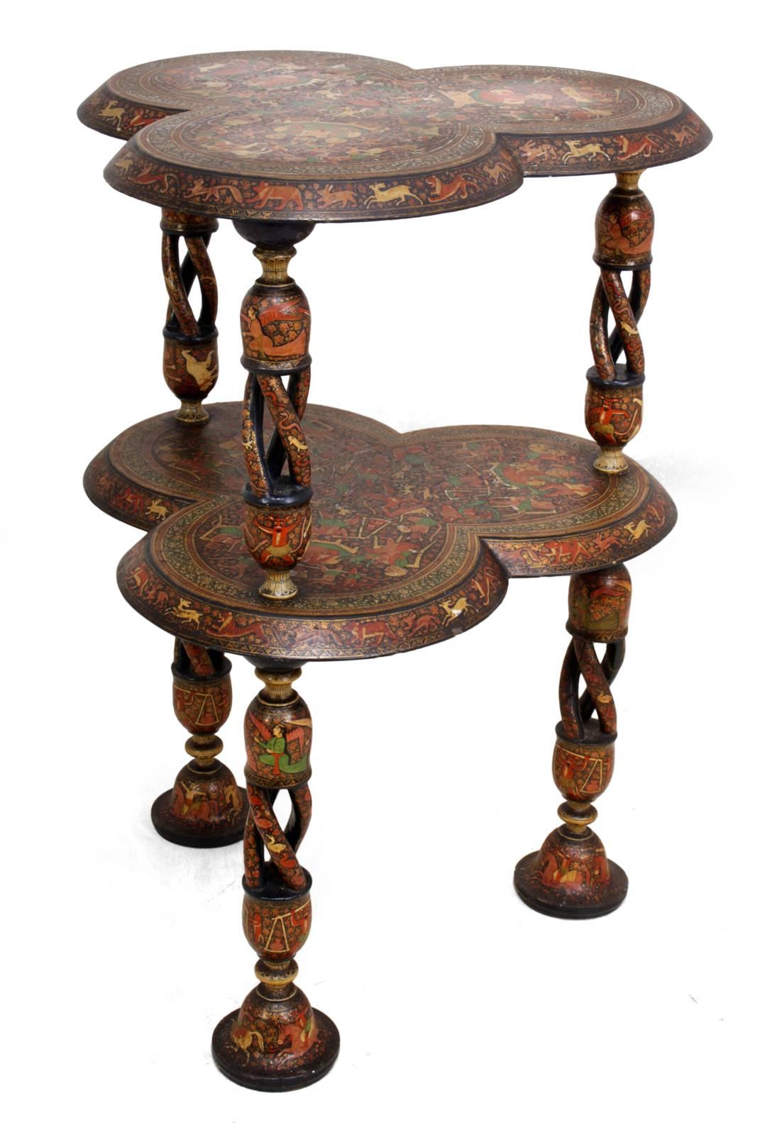 Rare Painted Side Table from Burma, circa 1900 6