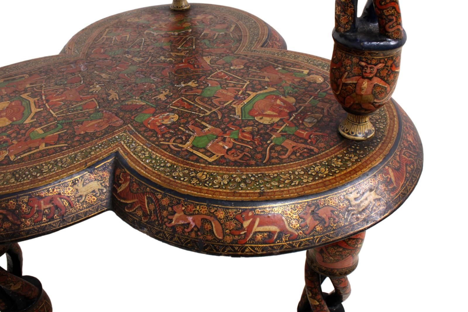 Rare Painted Side Table from Burma, circa 1900 In Good Condition In Paddock Wood, Kent