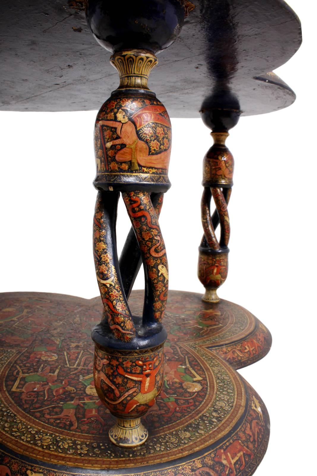 Rare Painted Side Table from Burma, circa 1900 1