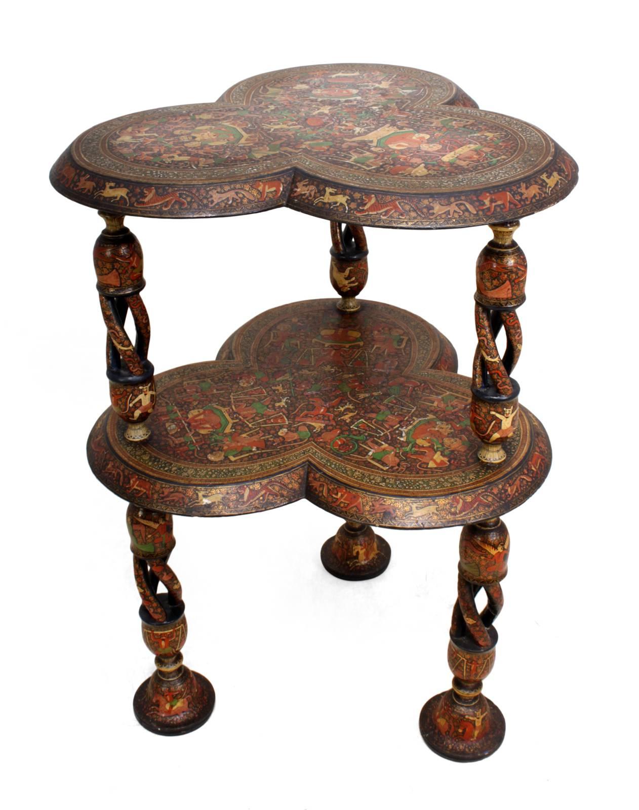 Rare Painted Side Table from Burma, circa 1900 3