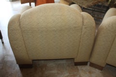 rare pair armchairs 1930 italian futurist with original and perfect  upholstery