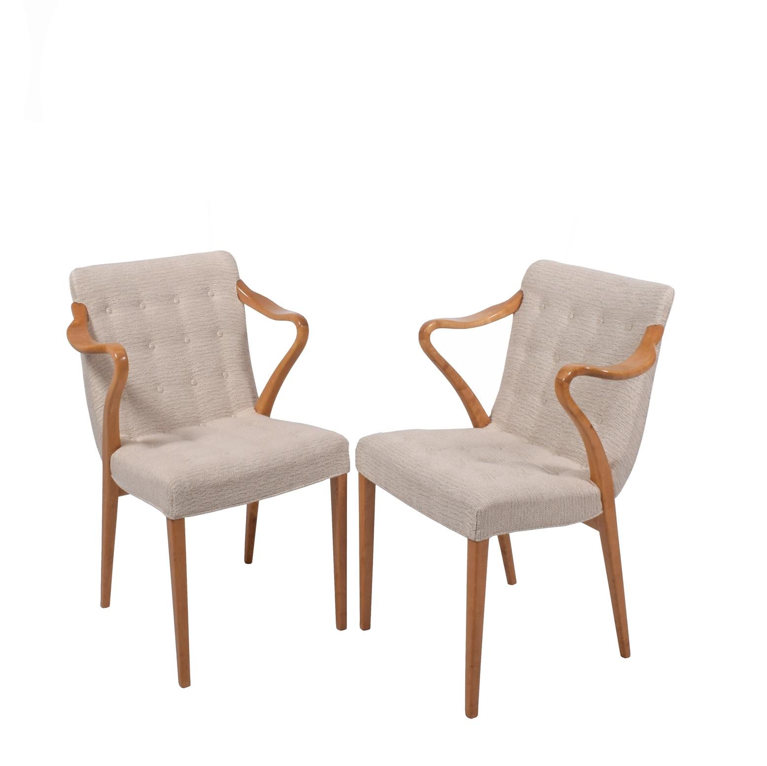 Scandinave moderne Paire de fauteuils rares d'Axel Larsson pour Bodafors:: 1936 en vente