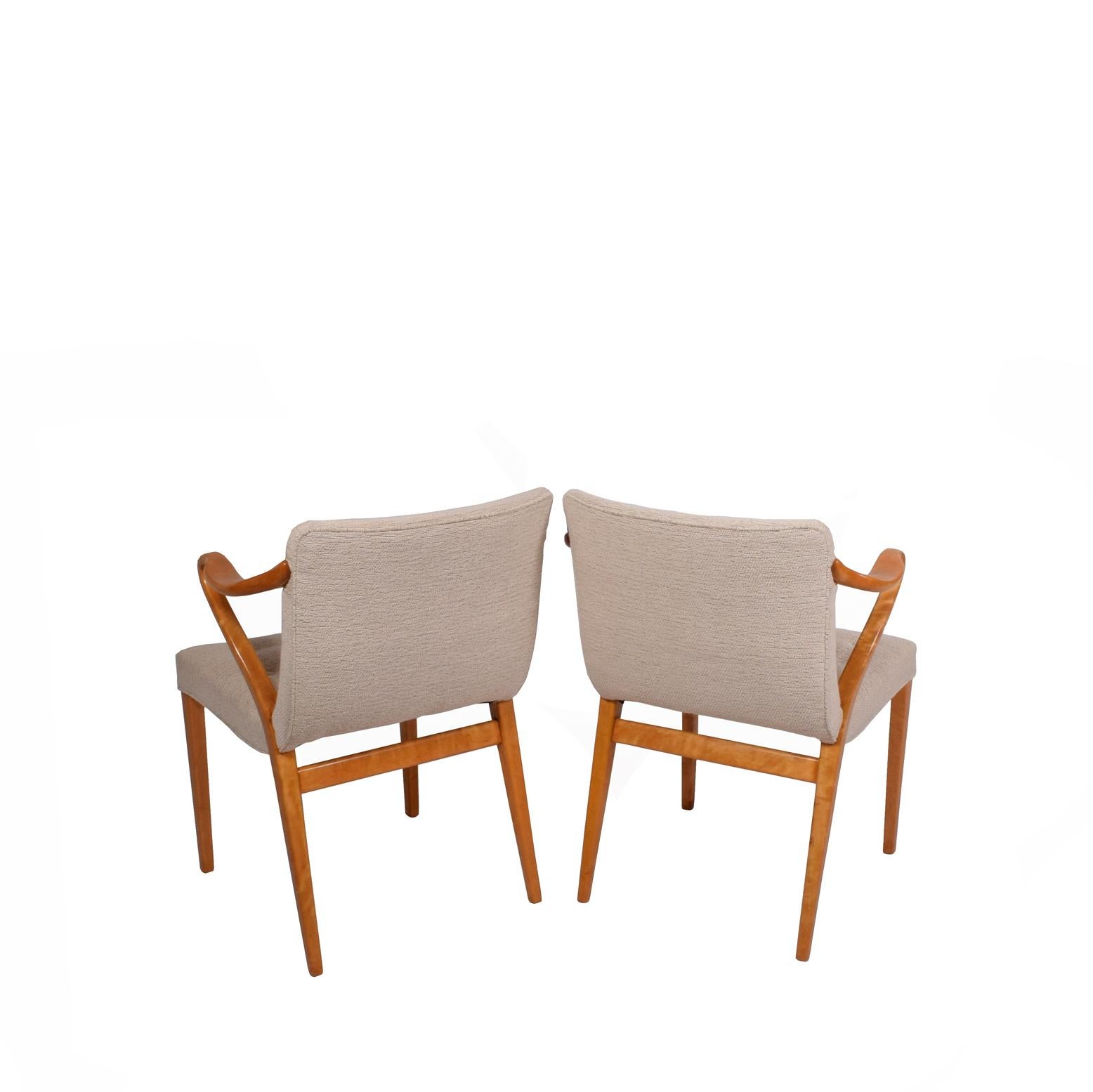 Scandinavian Modern Rare Pair of Armchairs by Axel Larsson for Bodafors, 1936 For Sale
