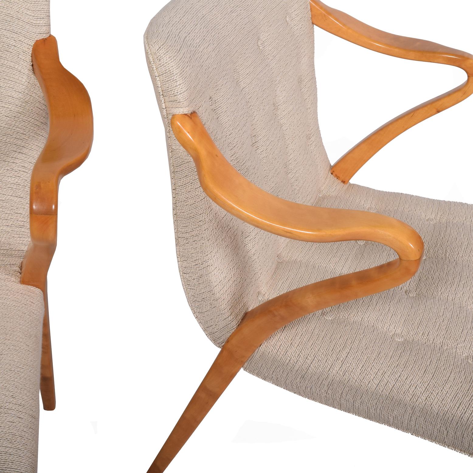 Bouleau Paire de fauteuils rares d'Axel Larsson pour Bodafors:: 1936 en vente