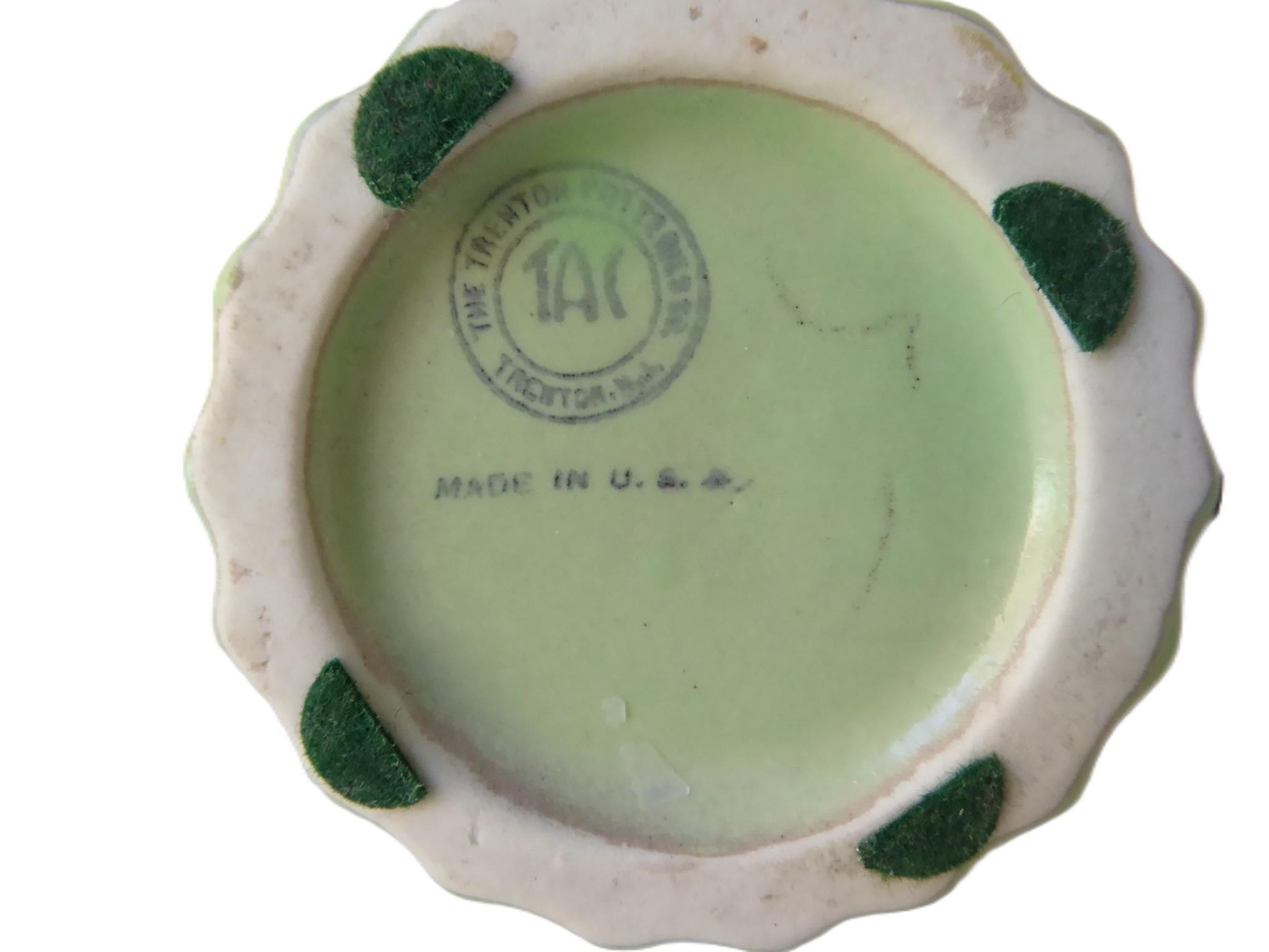 Seltenes Paar Art Deco TAC Trenton Art China Asiatisch inspirierte Keramikvasen, Art déco im Angebot 3