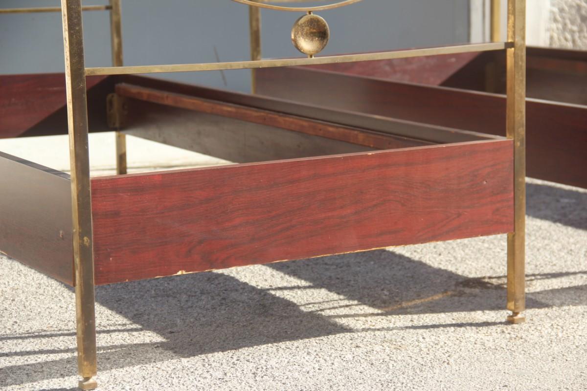 Rare Pair Beds Carlo de Carli for Sormani Model D90 1963 Original Old Pieces In Good Condition For Sale In Palermo, Sicily