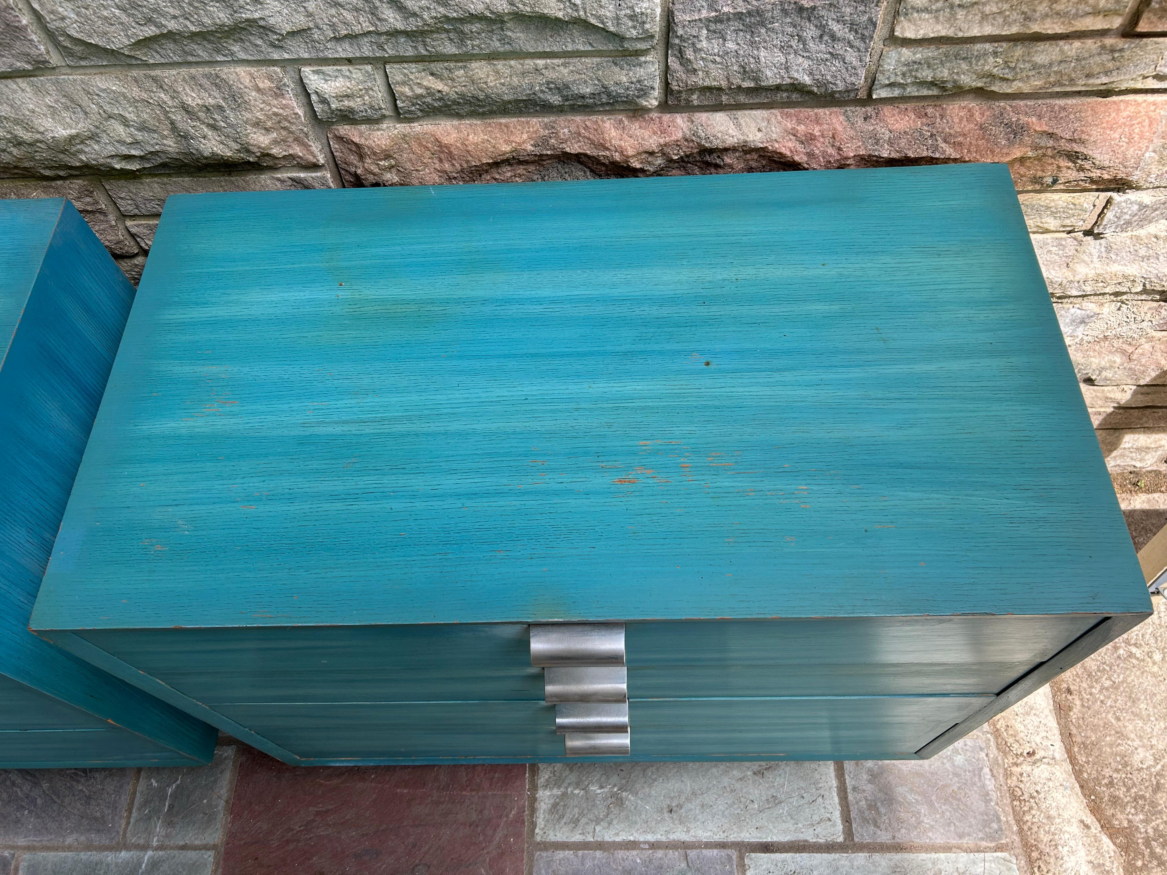 Rare Pair George Nelson Herman Miller Bachelors Chest Mid-Century In Good Condition For Sale In Pemberton, NJ