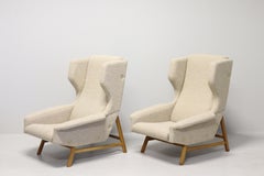 Rare Pair "Giulia" Armchair Model 877 by Gianfranco Frattini for Cassina 1957