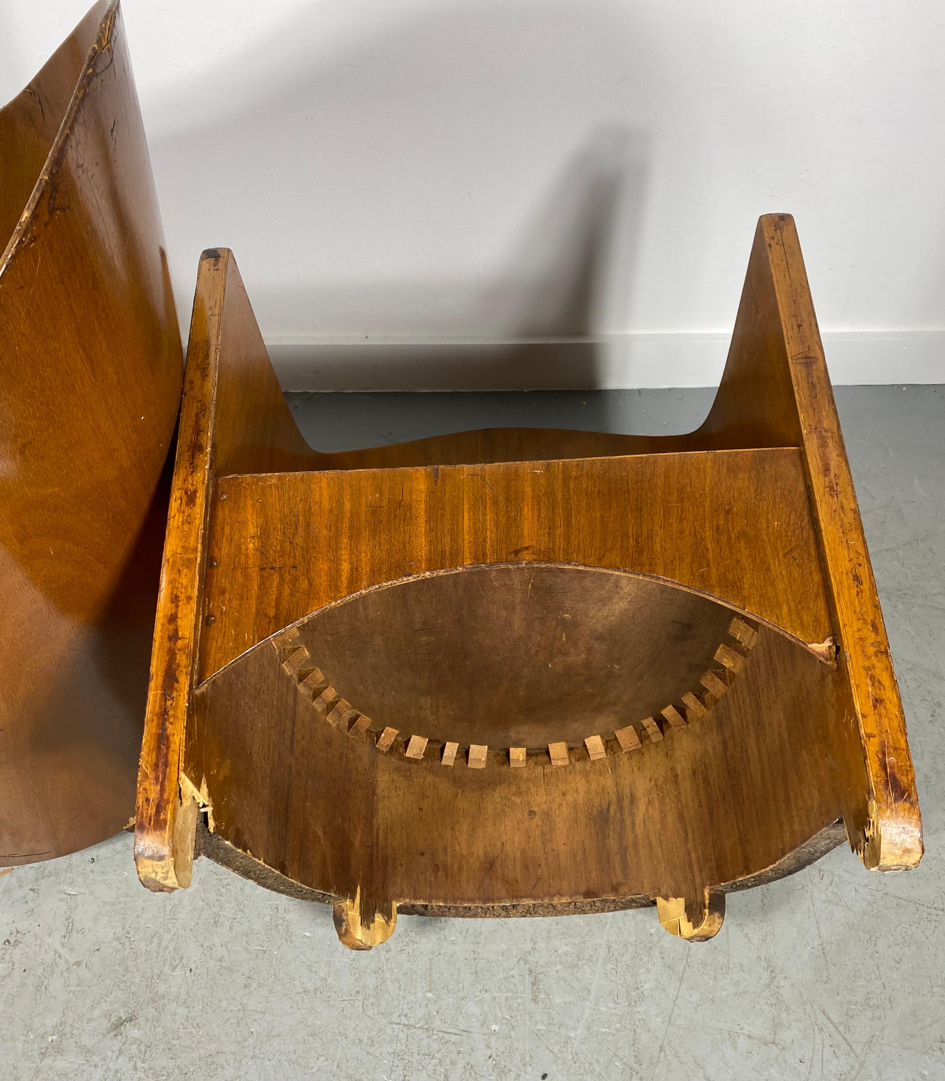 Paire de fauteuils modernistes rares de Walter von Nessen, Art Déco, vers 1929 en vente 10