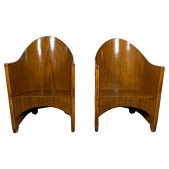 Paire de fauteuils modernistes rares de Walter von Nessen, Art Déco, vers 1929