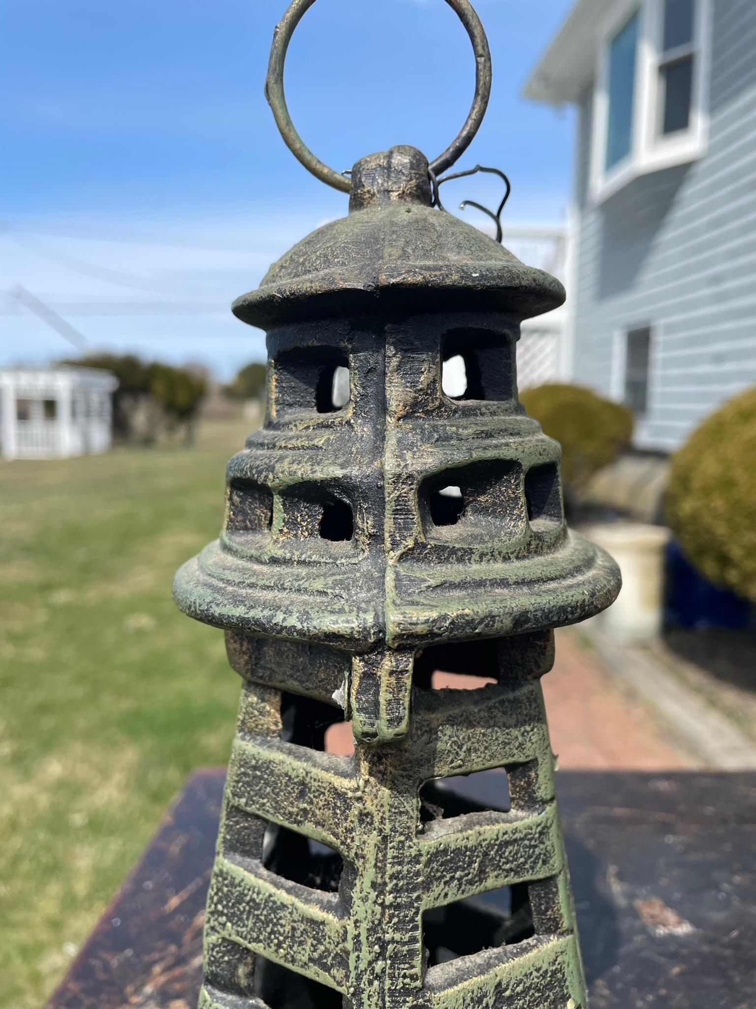 A Pair Of Nautical Light House Lighting Lanterns For Sale 9