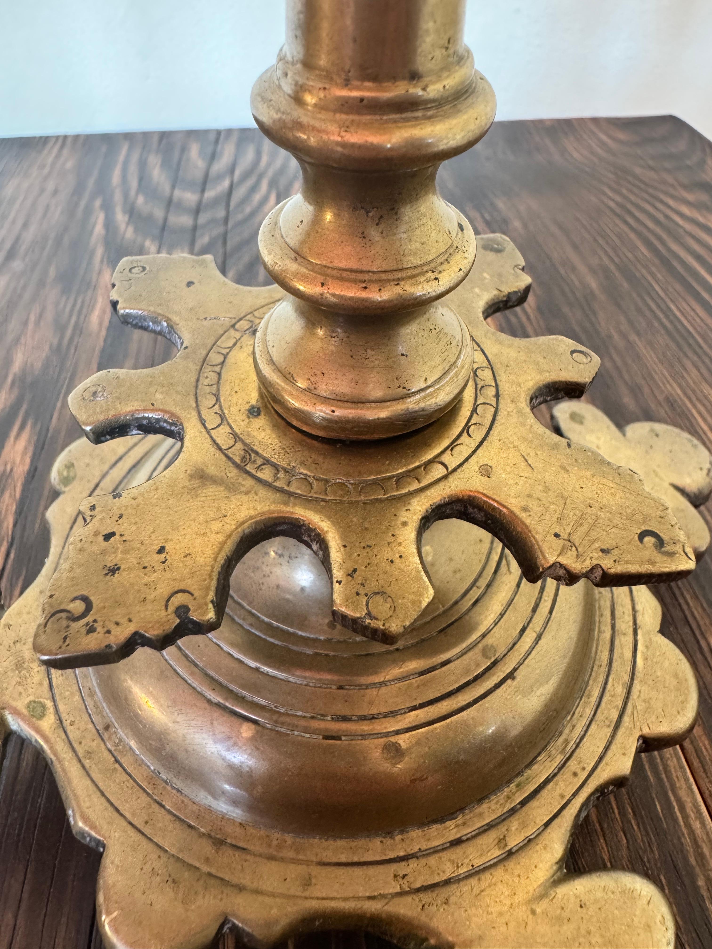 Bronze Rare paire de chandeliers Renaissance en bronze du XVIe siècle provenant de Bohemia en vente