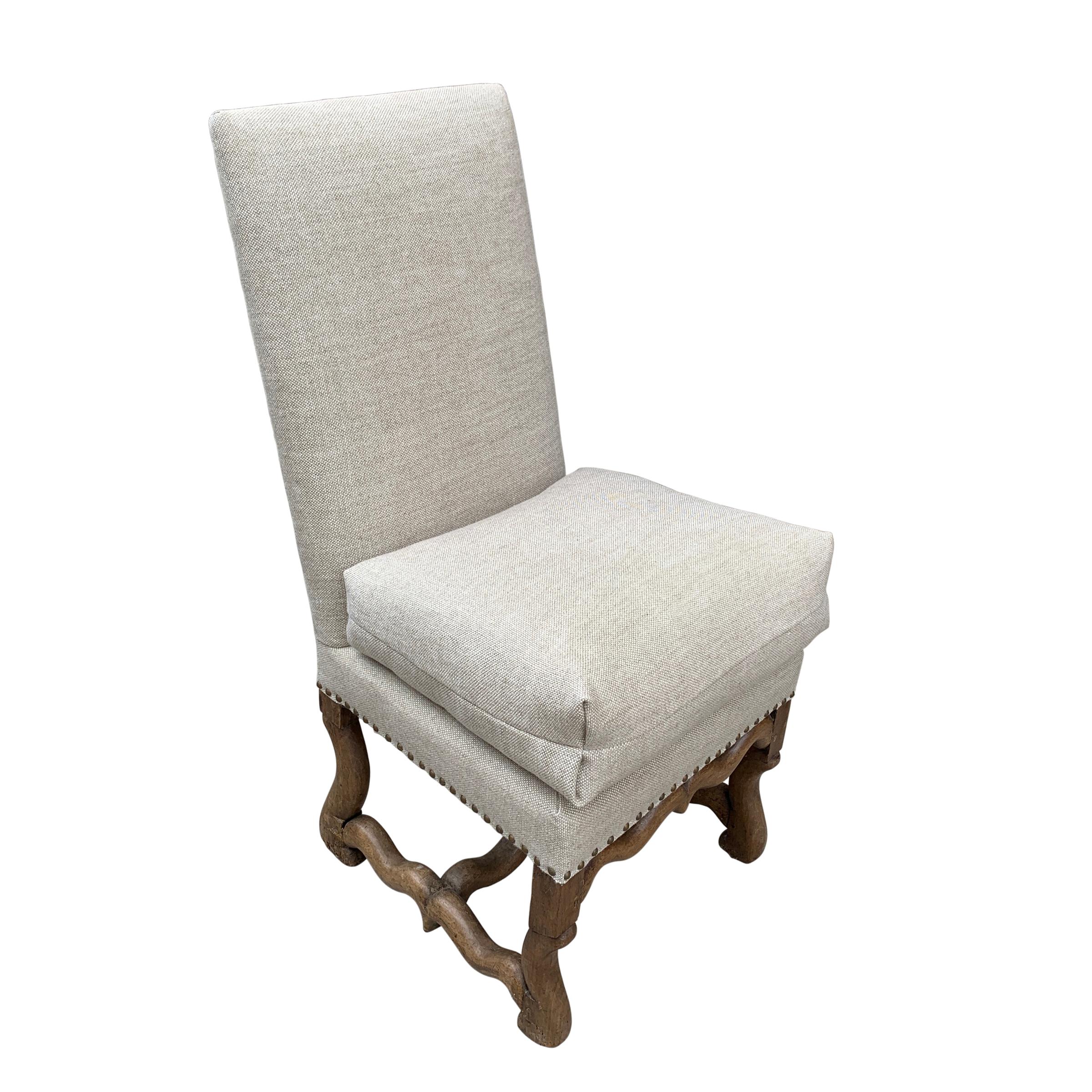Rare Pair of 17th Century French Louis XIII Chairs from the Château de Théobon 12