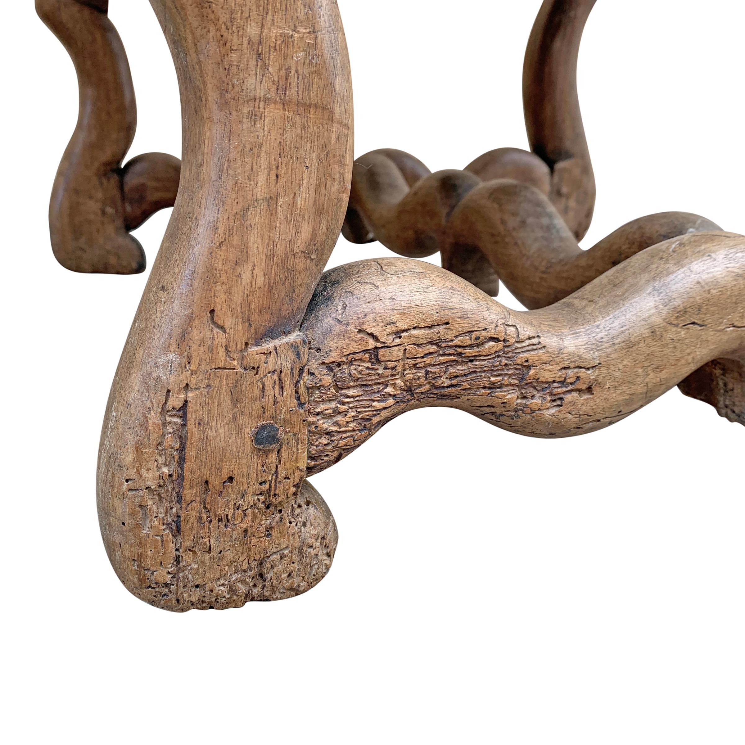 Rare Pair of 17th Century French Louis XIII Chairs from the Château de Théobon 15