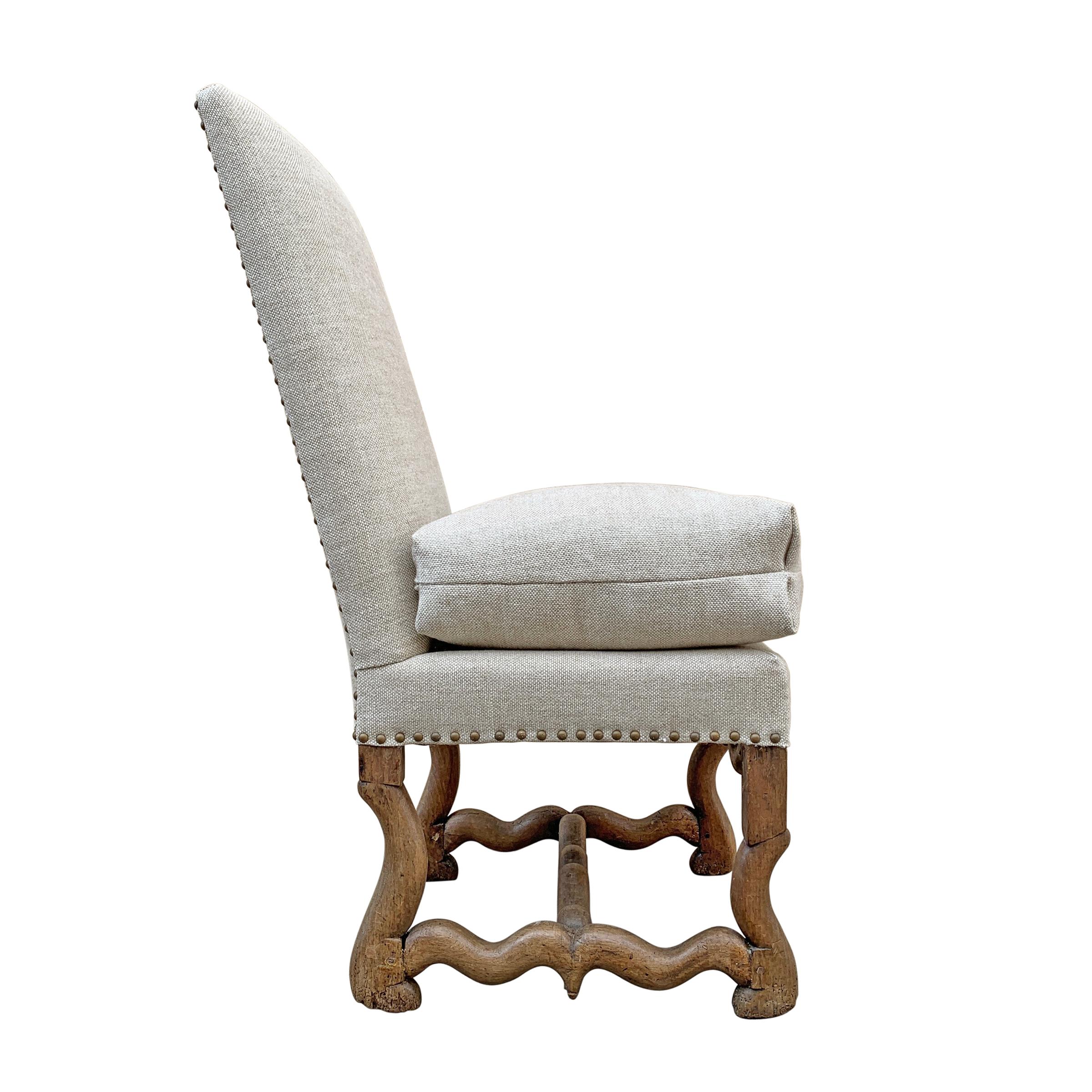 18th Century and Earlier Rare Pair of 17th Century French Louis XIII Chairs from the Château de Théobon