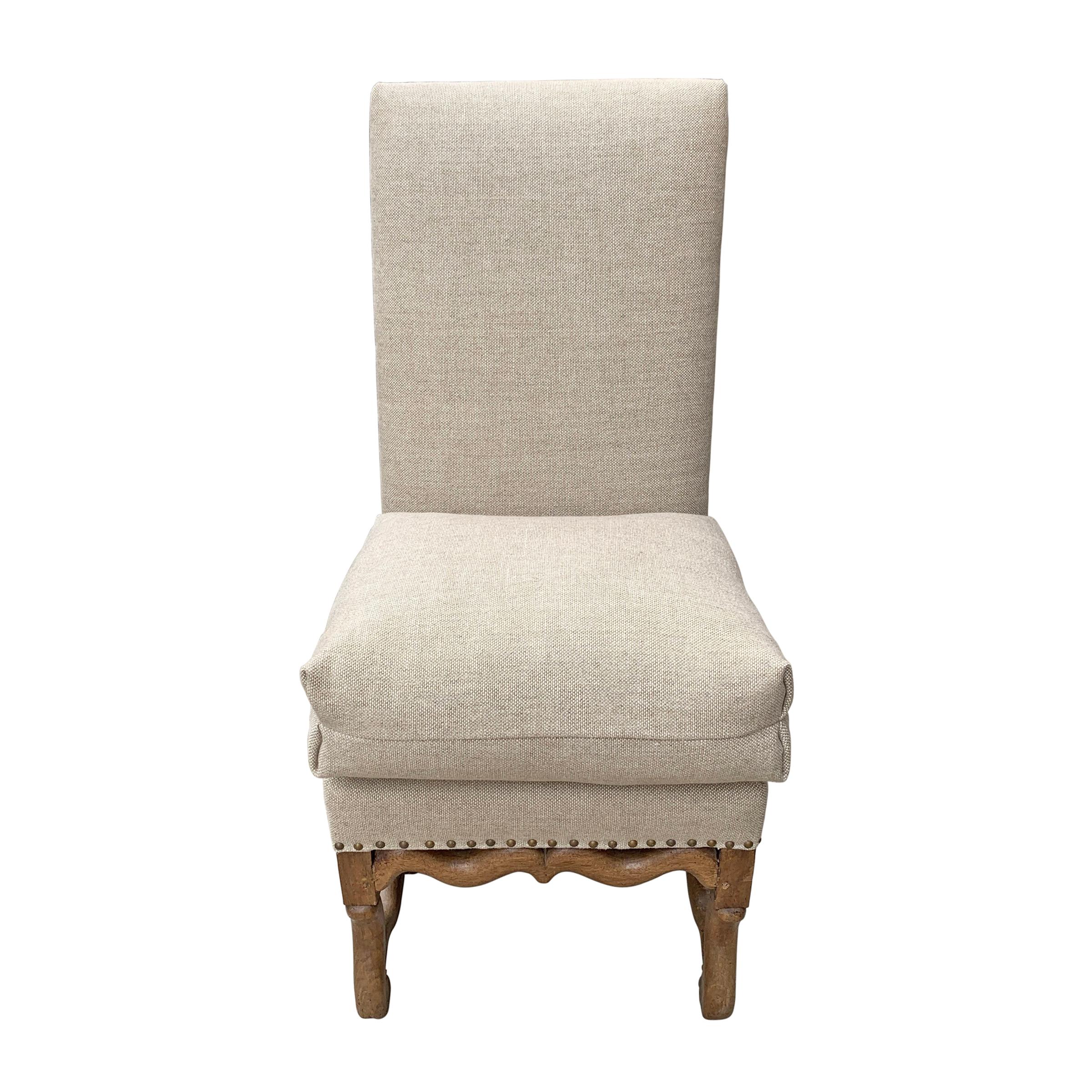 Rare Pair of 17th Century French Louis XIII Chairs from the Château de Théobon 1
