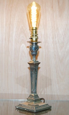 Rare paire de chandeliers corinthiens James Bembridge en argent sterling de 1879