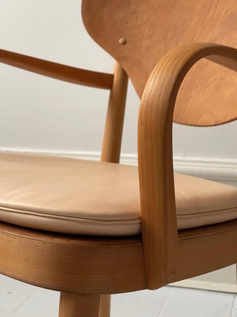 Raro par de sillones modernos daneses de los años 30 de Magnus Stephensen para Fritz Hansen en venta 4