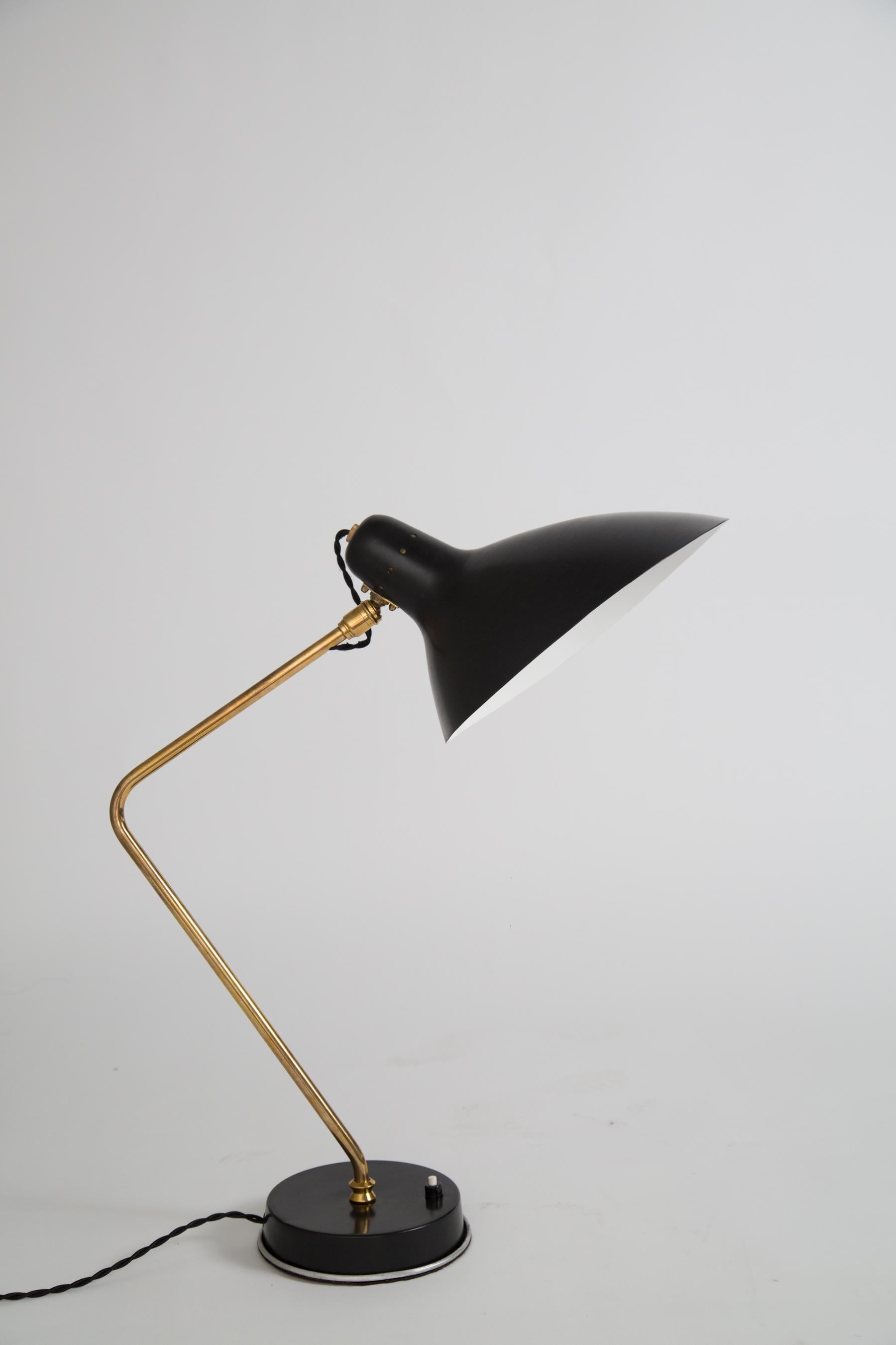 Rare Pair of 1950s Jean Boris Lacroix Table Lamps 3