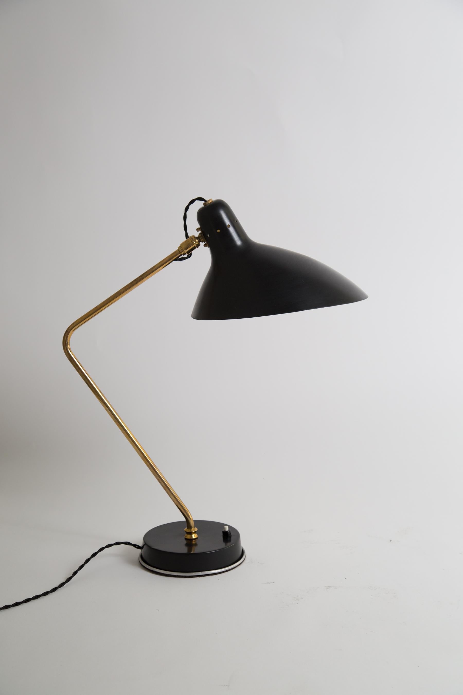 Rare Pair of 1950s Jean Boris Lacroix Table Lamps 5