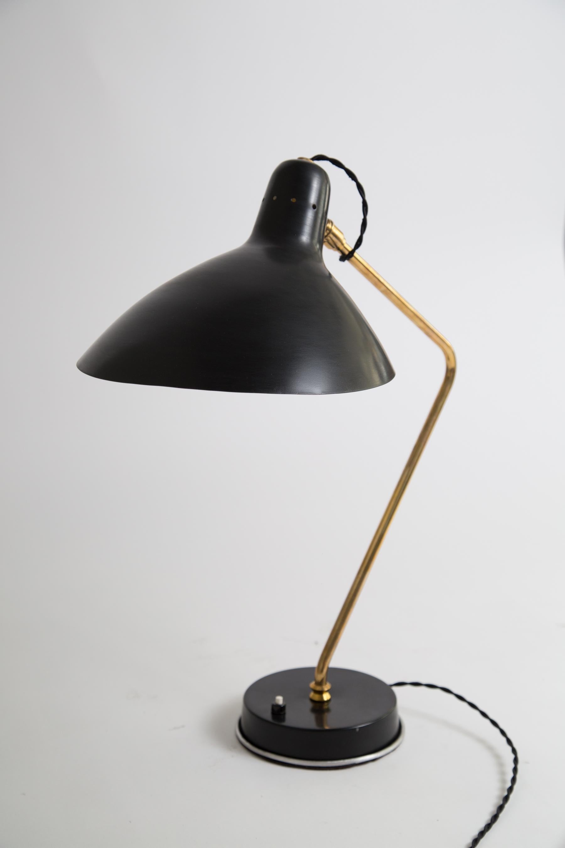 Rare Pair of 1950s Jean Boris Lacroix Table Lamps In Good Condition In Glendale, CA