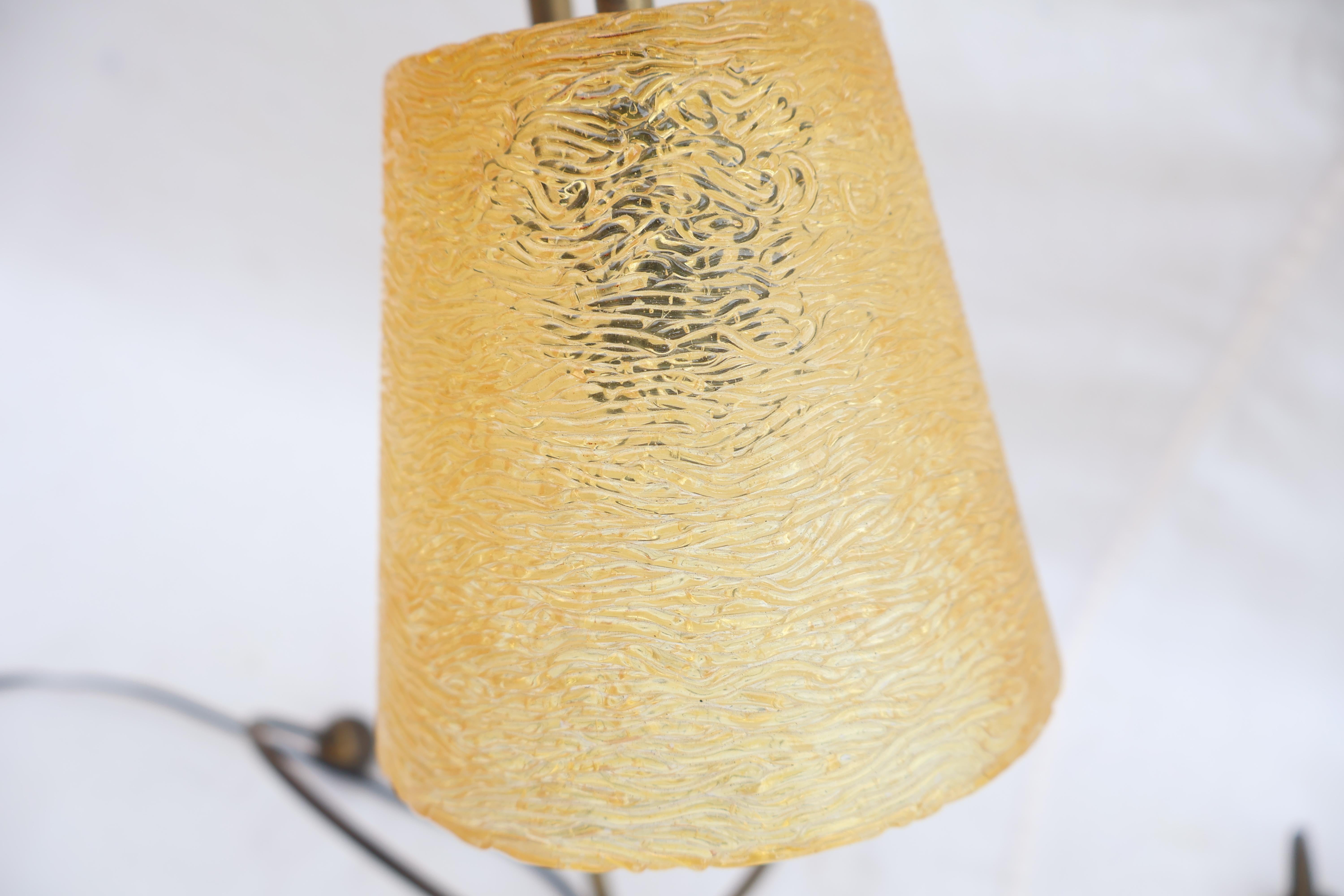 Mid-Century moderno Rare pair of 1950's table lamps in vendita