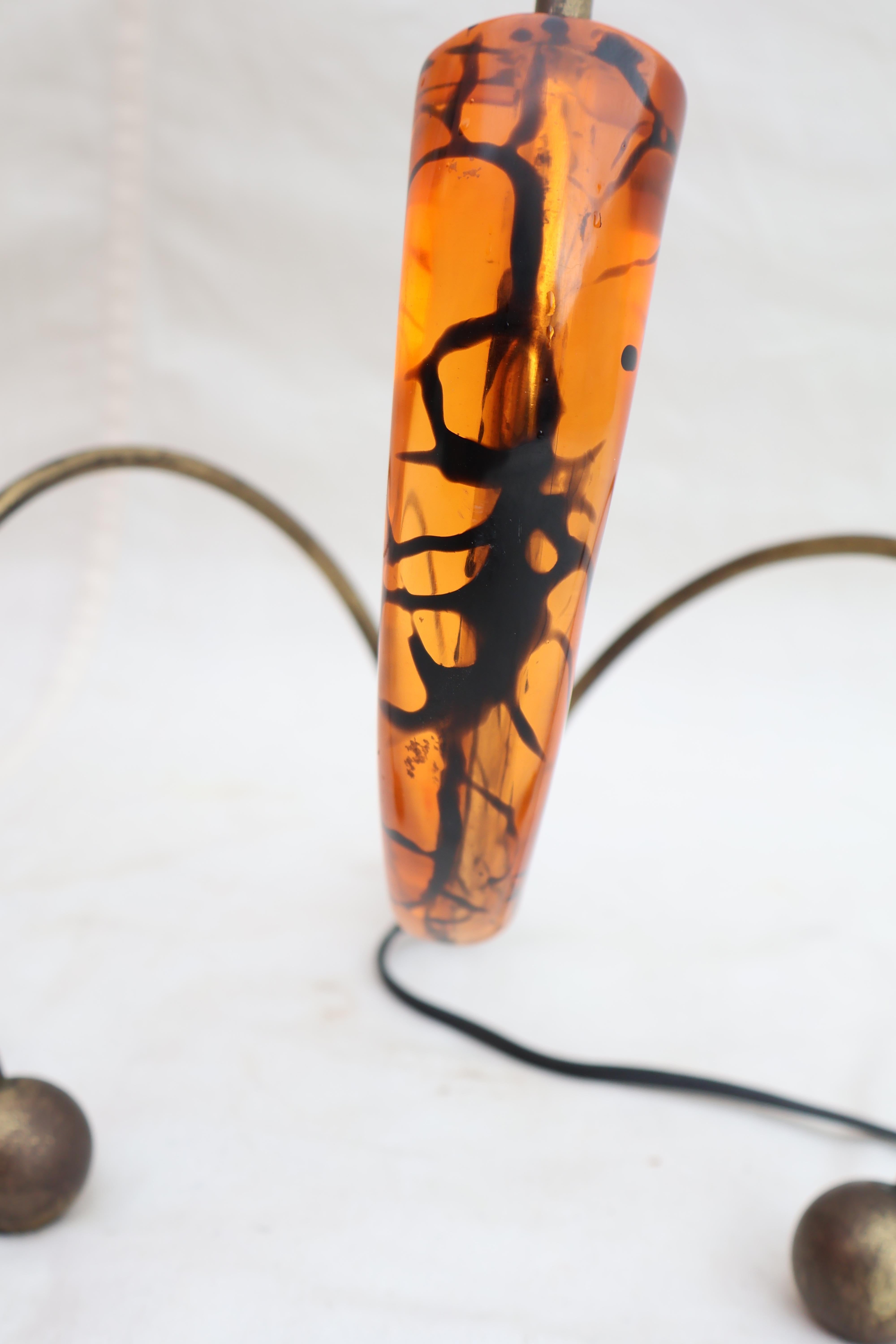 Metà XX secolo Rare pair of 1950's table lamps in vendita