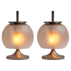 Used Rare Pair of 1960s Emma Gismondi 'Chi' Table Lamps for Artemide