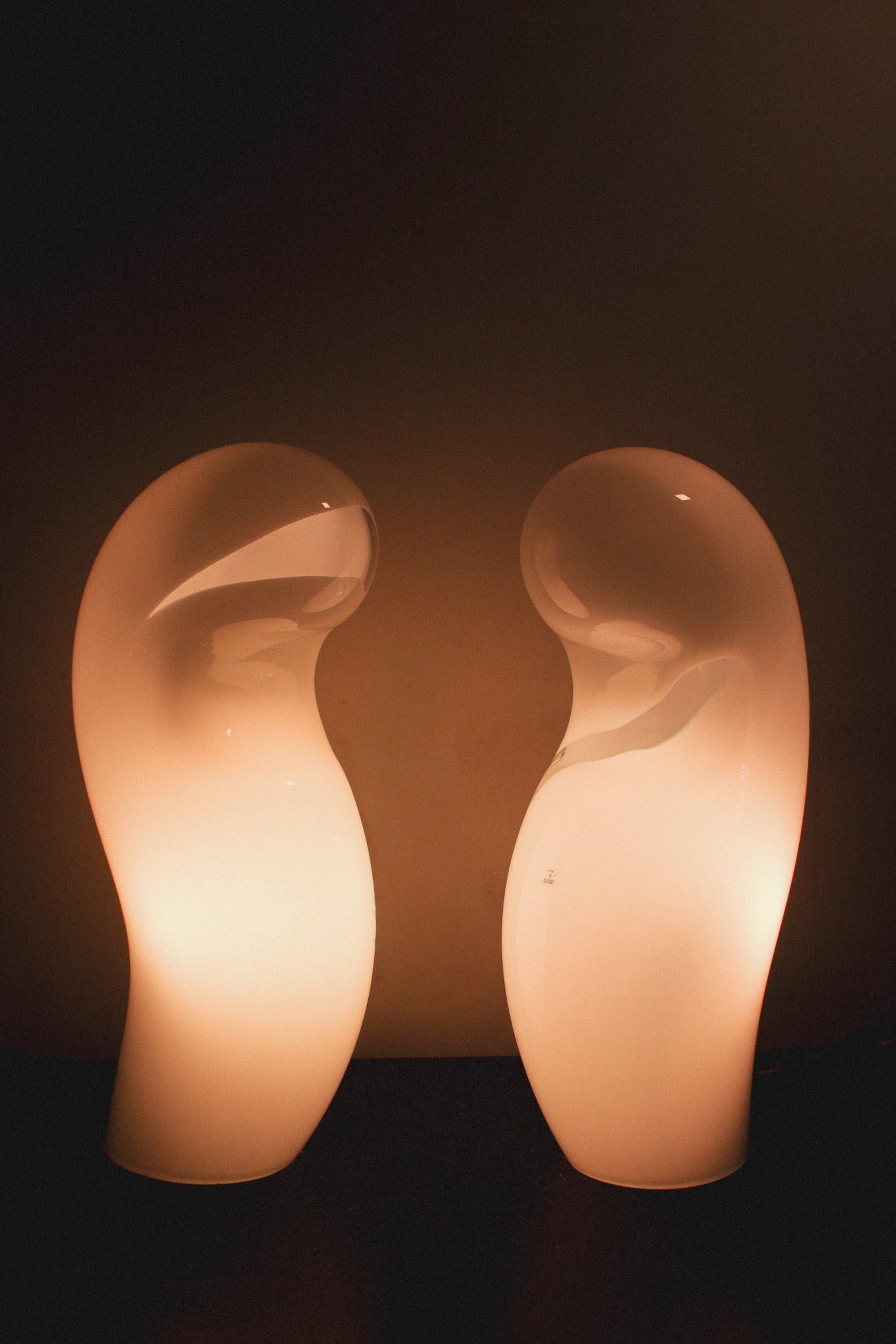 Rare paire de lampes 