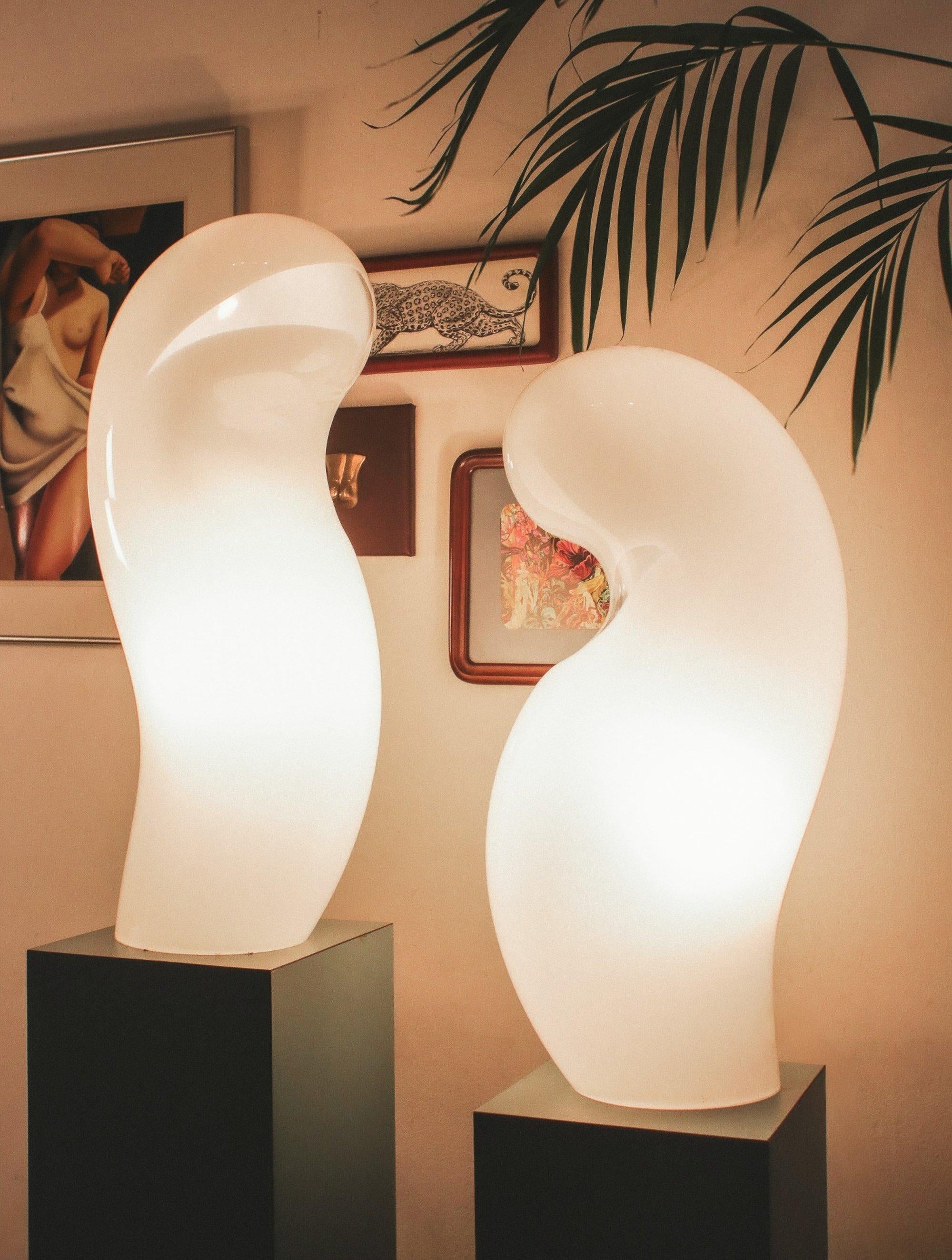 Rare paire de lampes 