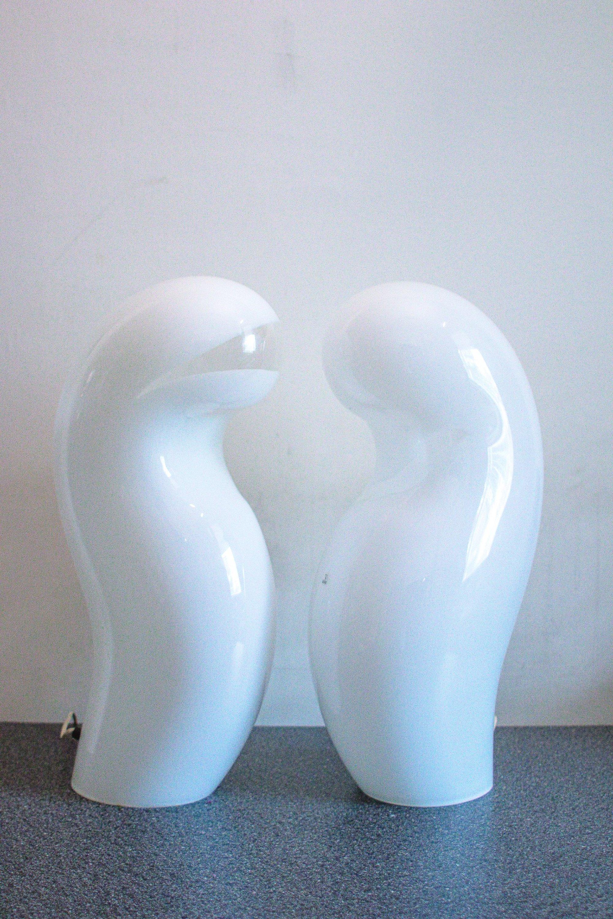 Verre de Murano Rare paire de lampes 