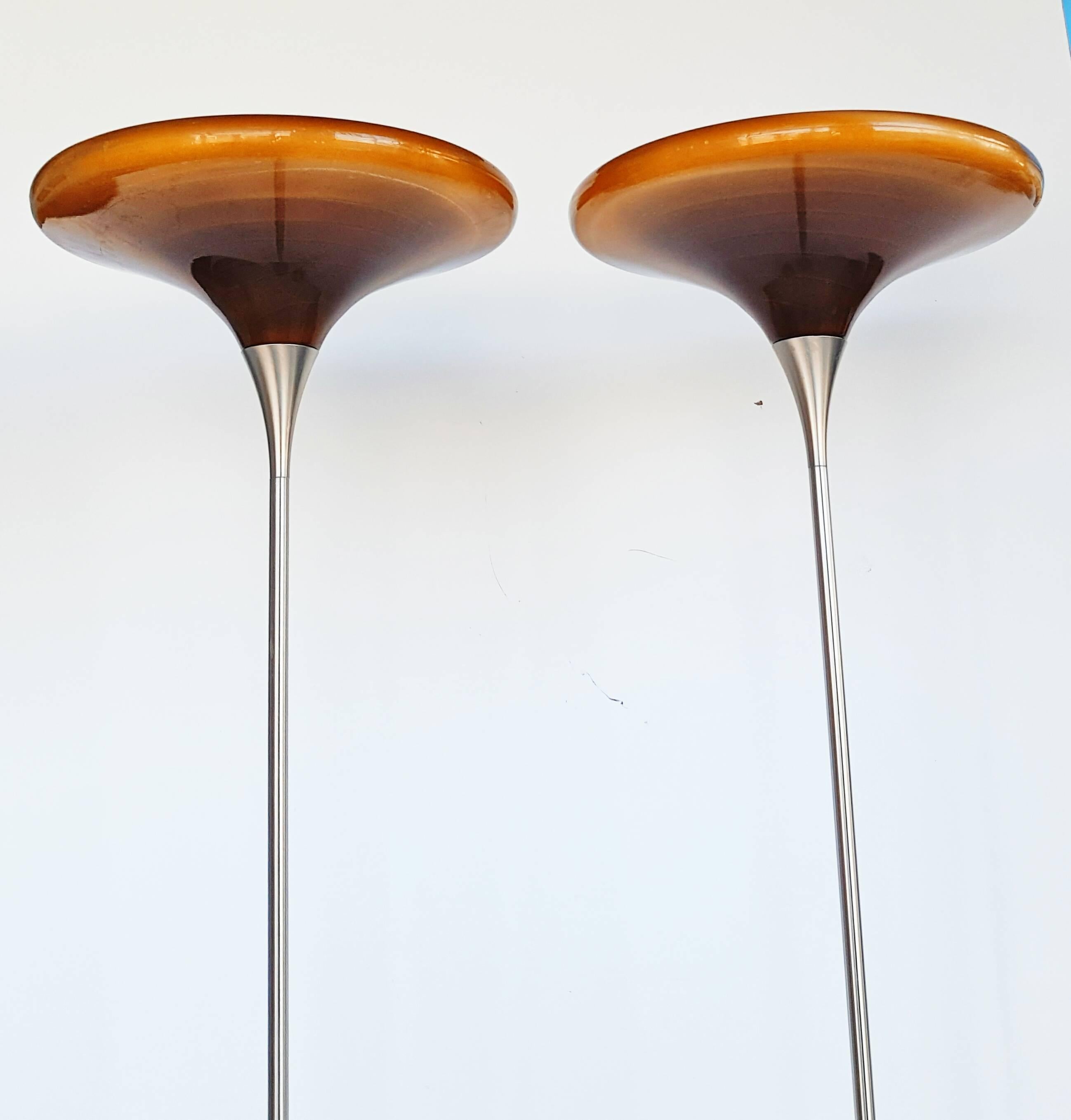 German Rare Pair of 1970s Peters Design Floor Lamp