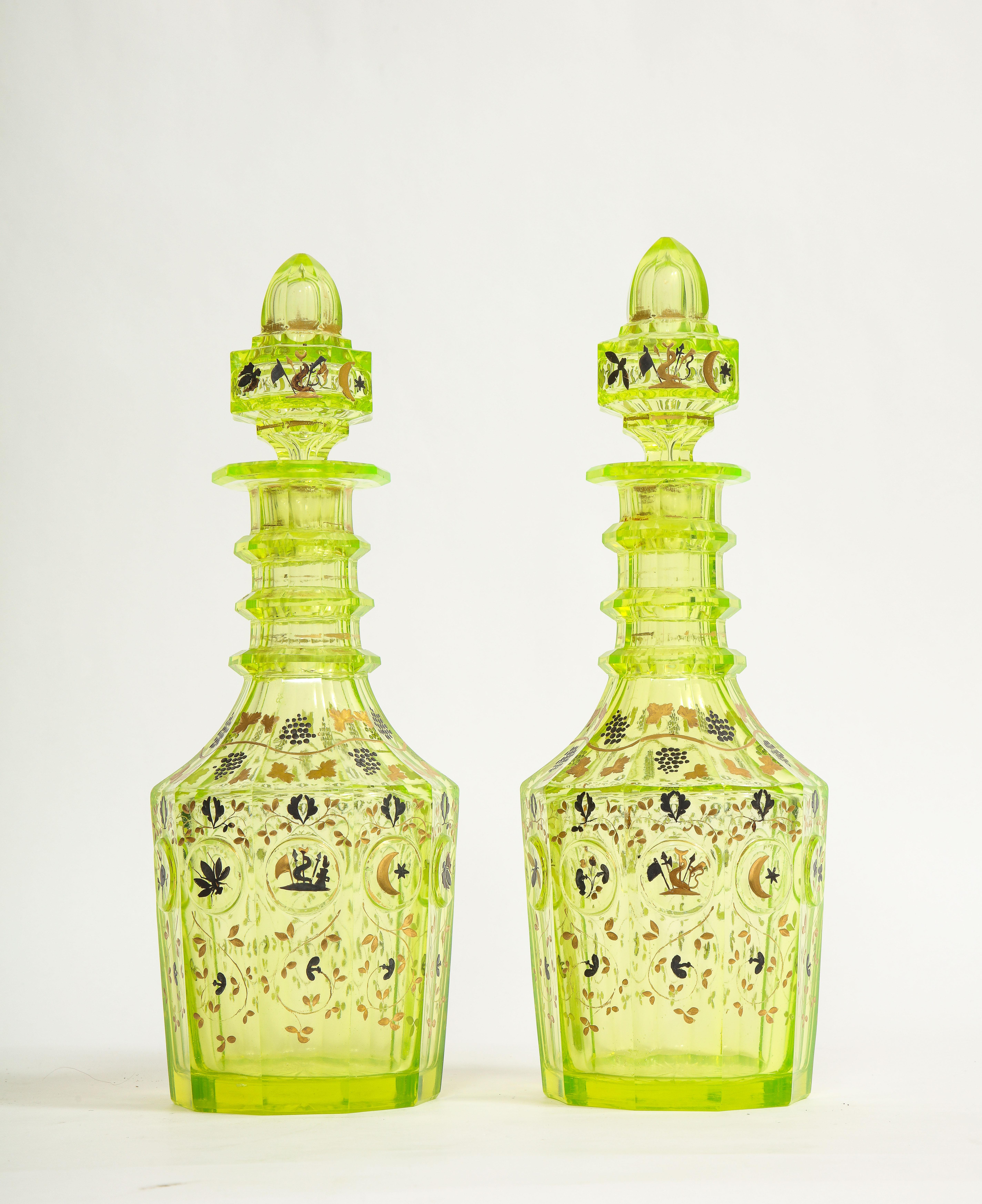 uranium glass decanter