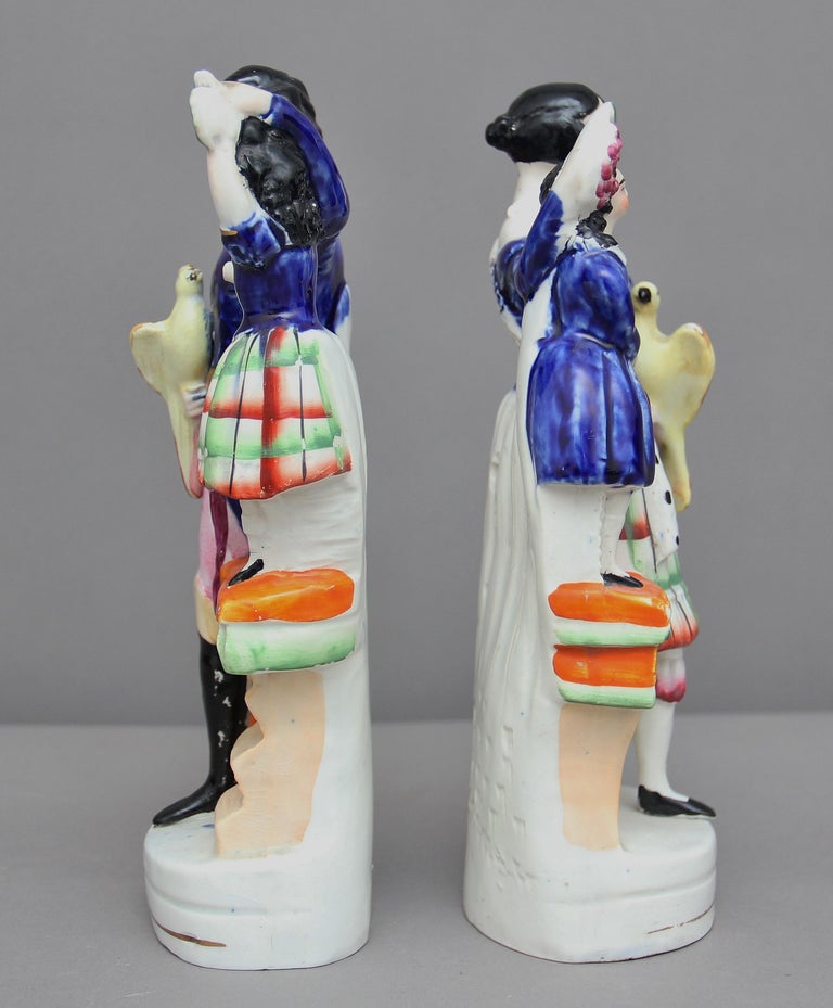 Rare pair of 19th Century Staffordshire figures at 1stDibs rare