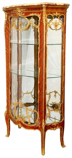 Rare Pair of 19th Century Vitrines by Francois Linke