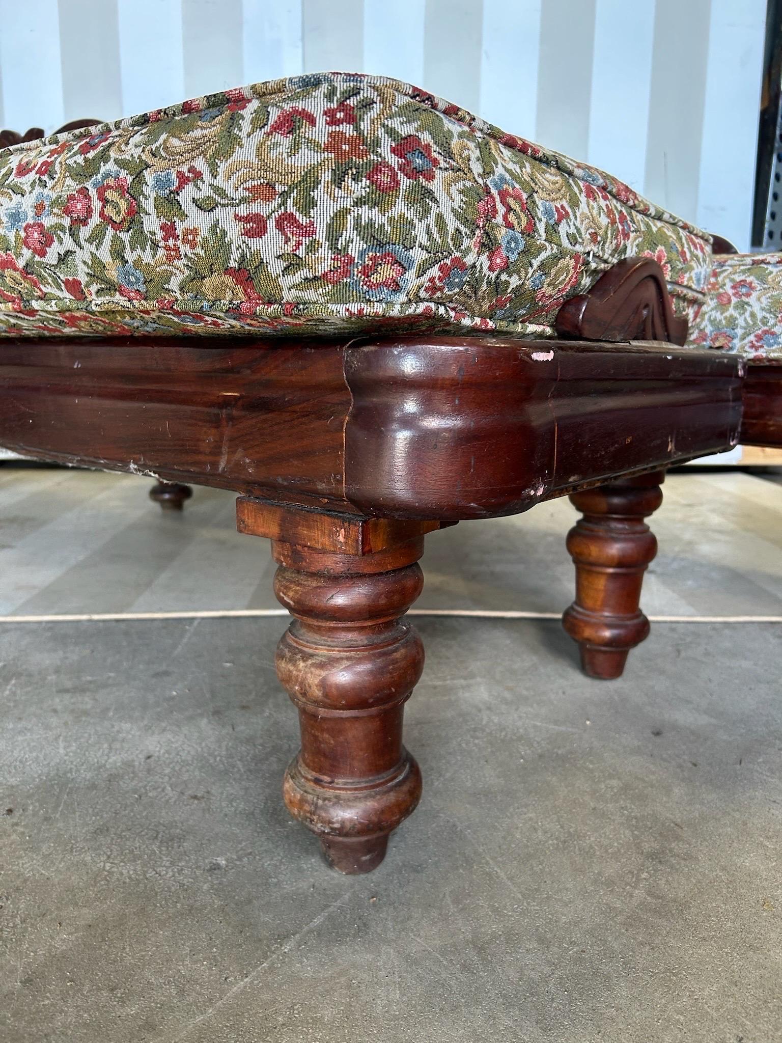 Rare pair of 19th Century West Indies Recamiers, Likely Barbados or Jamaica For Sale 5