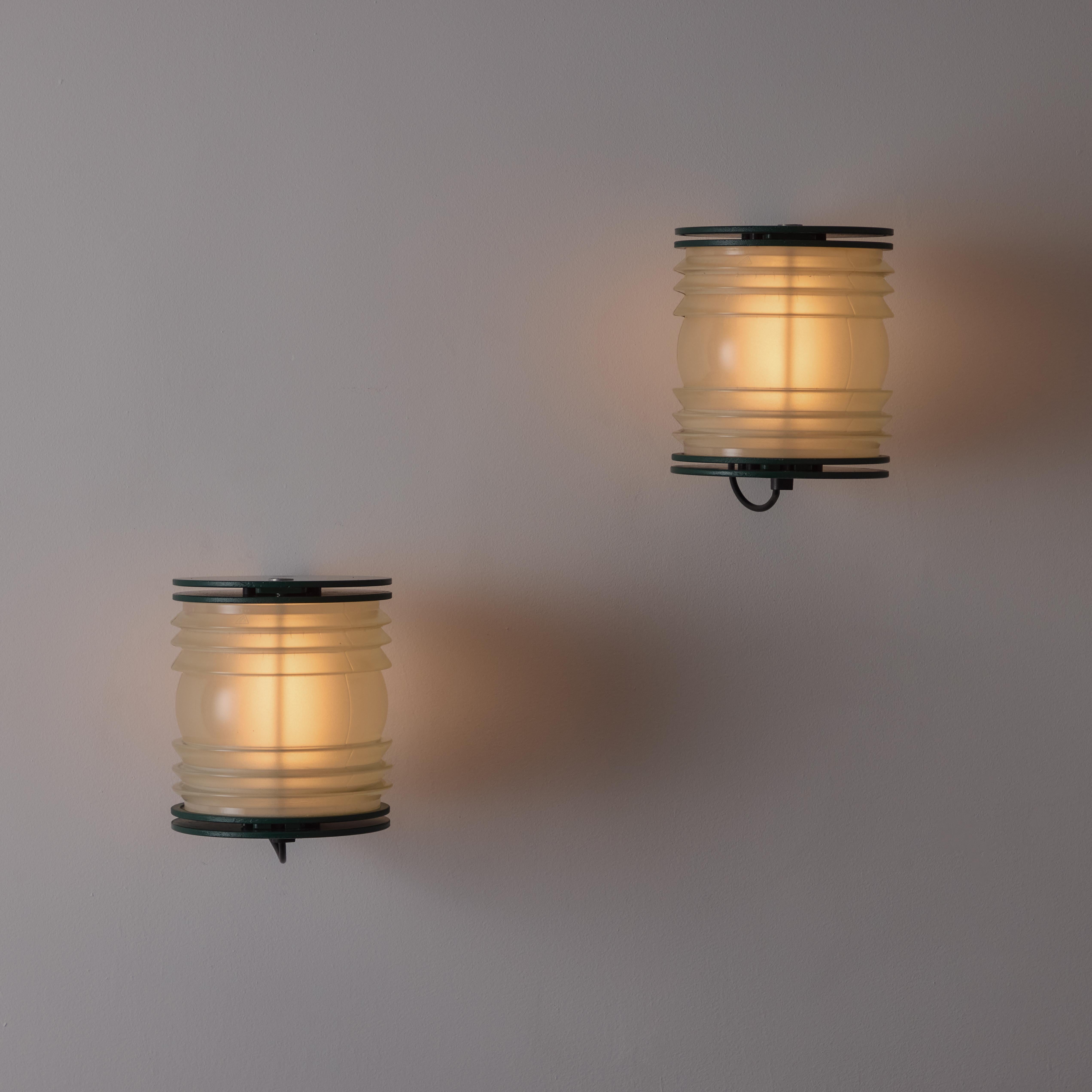Rare Pair of 1st Edition Model 1139 Fresnel Sconces by Joe Colombo for Oluce 6