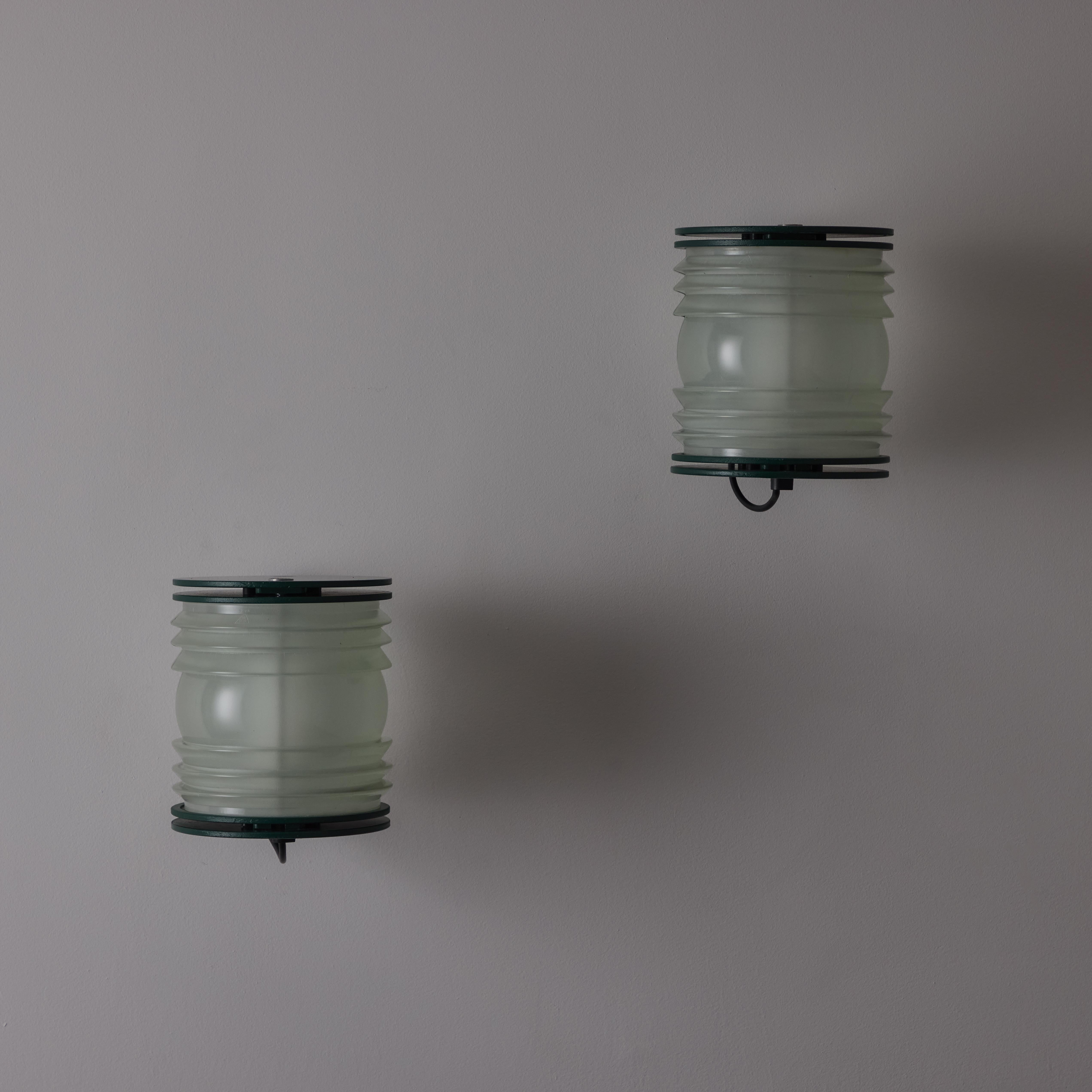 Rare Pair of 1st Edition Model 1139 Fresnel Sconces by Joe Colombo for Oluce 7